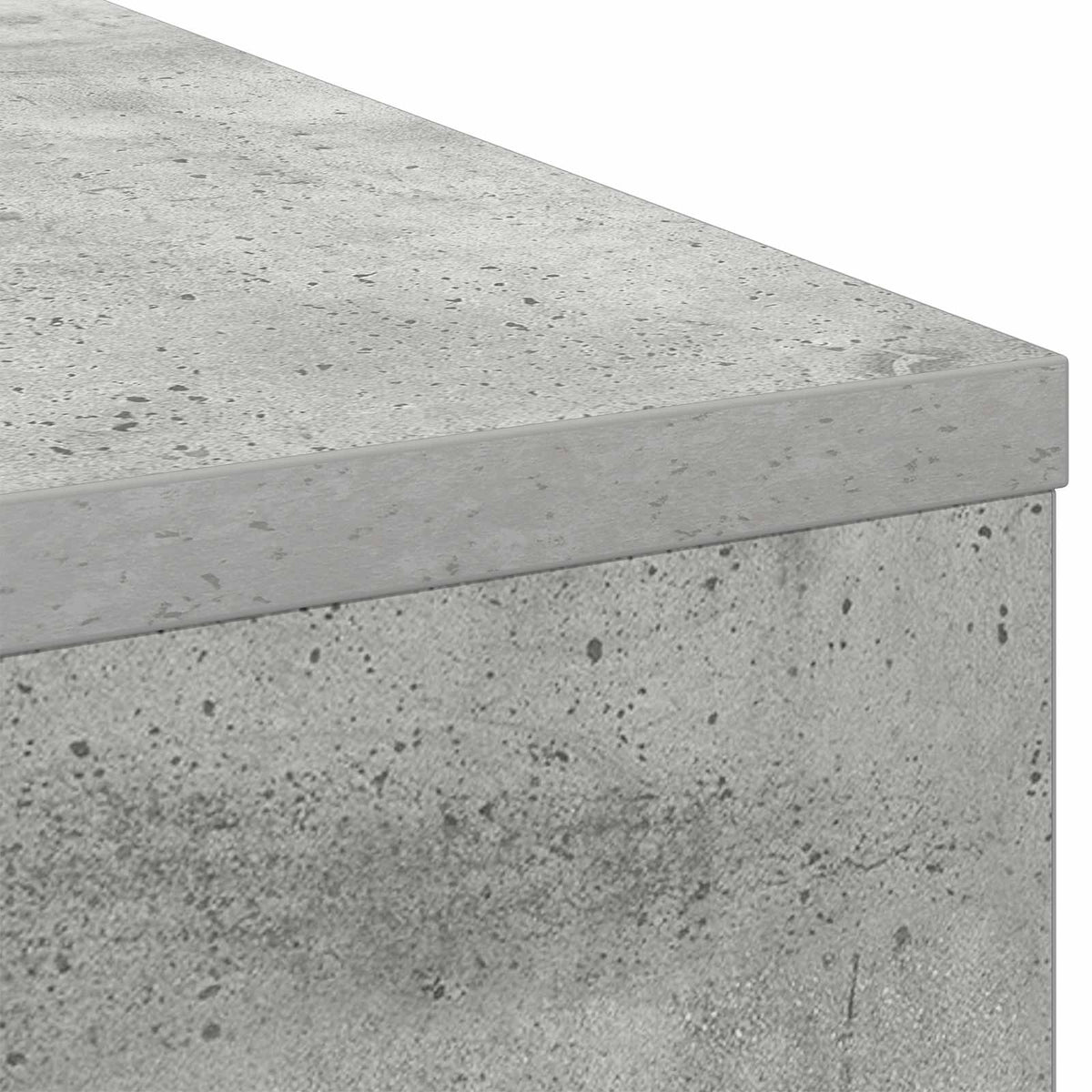 Stol s policom Betonski sivi 100 x 40 x 75 cm Konstruirano drvo