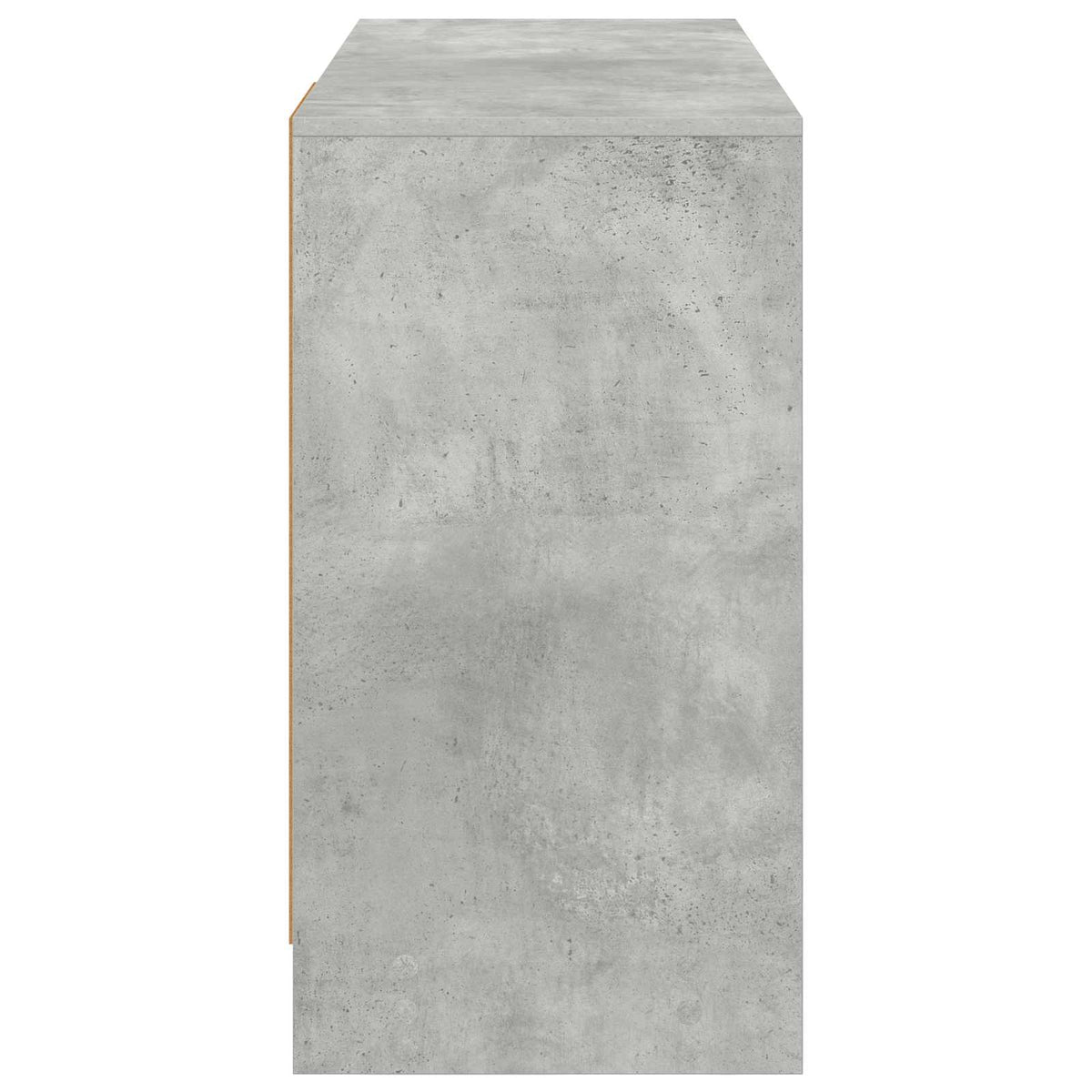 Stol s policom Betonski sivi 100 x 40 x 75 cm Konstruirano drvo