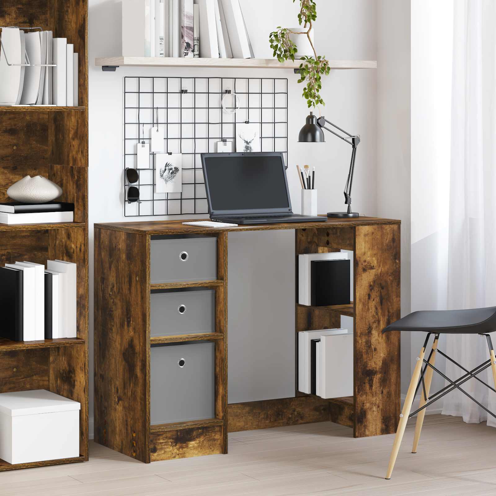 Stol Dimljeni hrast 100 x 40 x 75 cm Konstruirano drvo