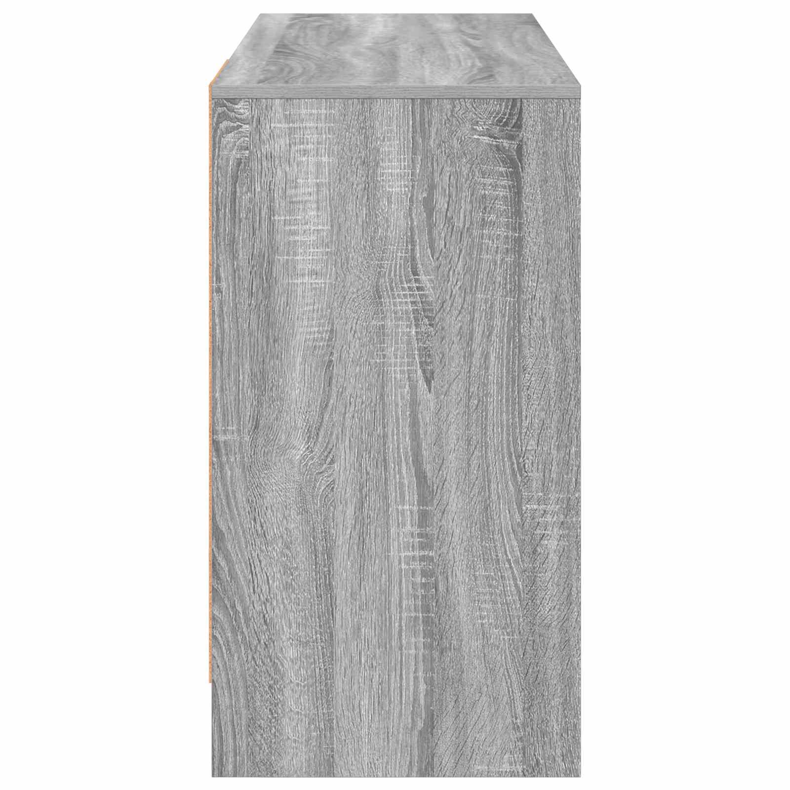 Stol s ladicama Siva Sonoma 100 x 40 x 75 cm Konstruirano drvo