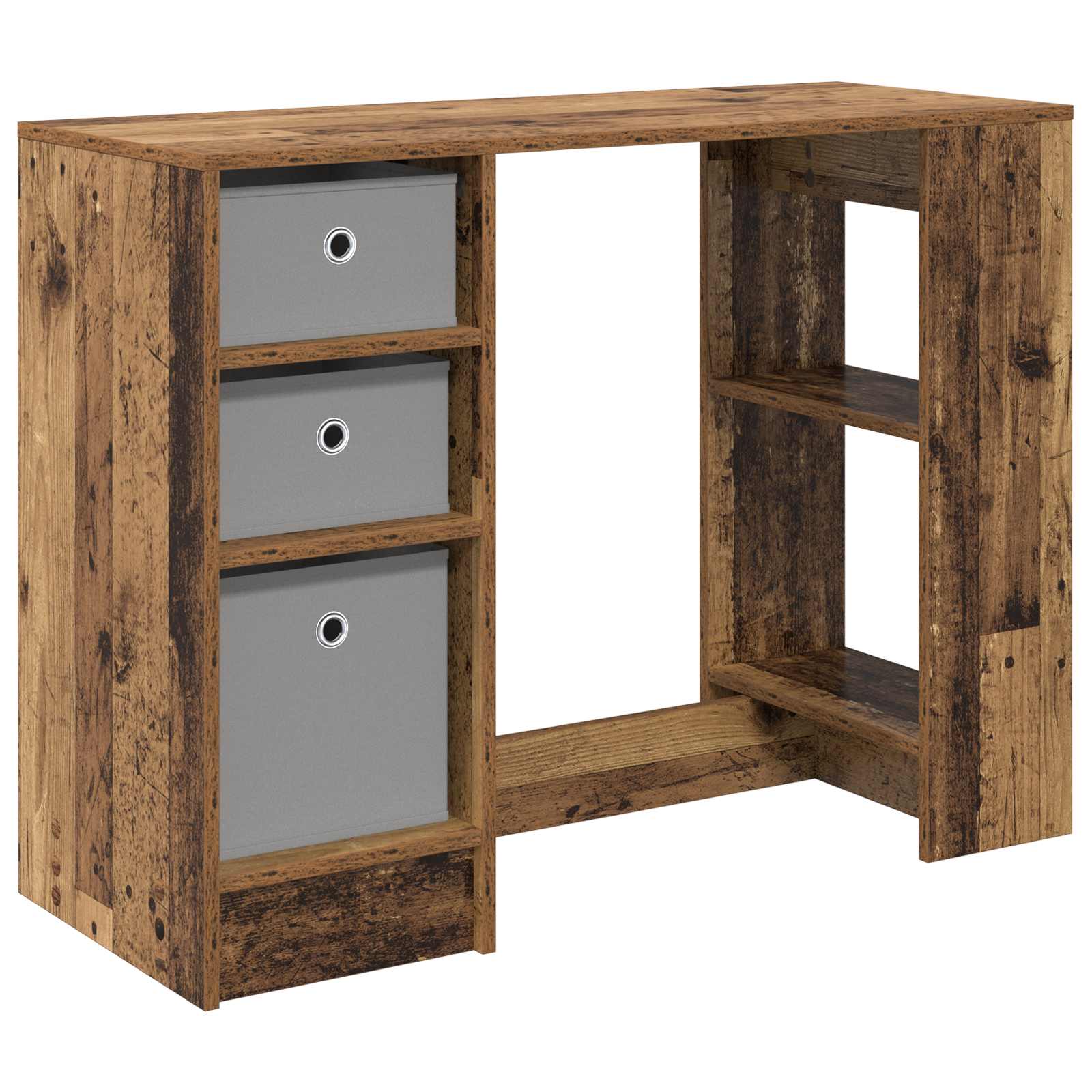 Stol s ladicama Staro drvo 100 x 40 x 75 cm Konstruirano drvo
