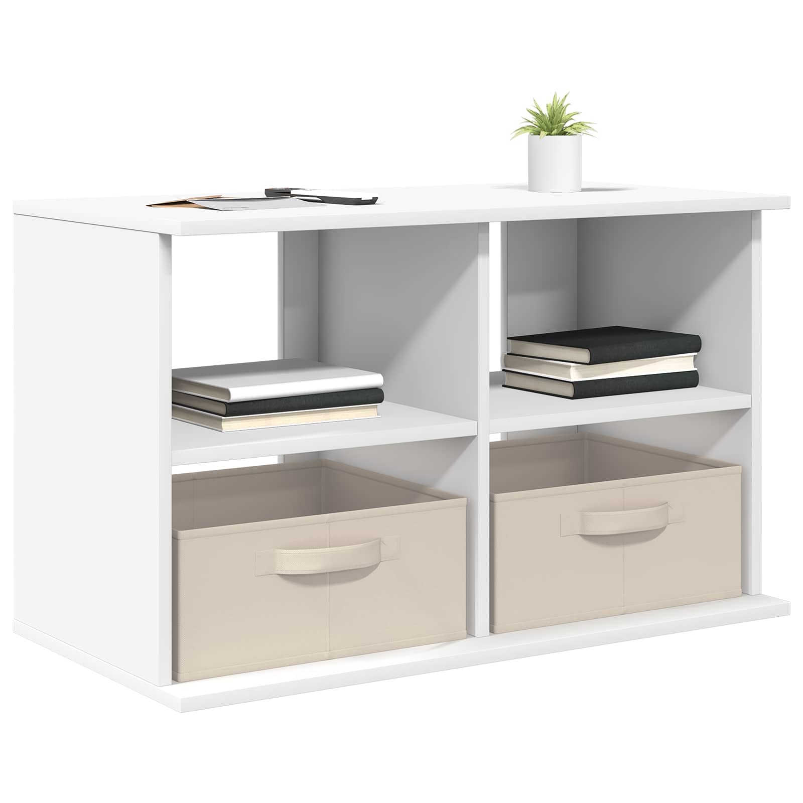 Stalak za TV s ladicama Bijelo 79 x 40 x 48 cm