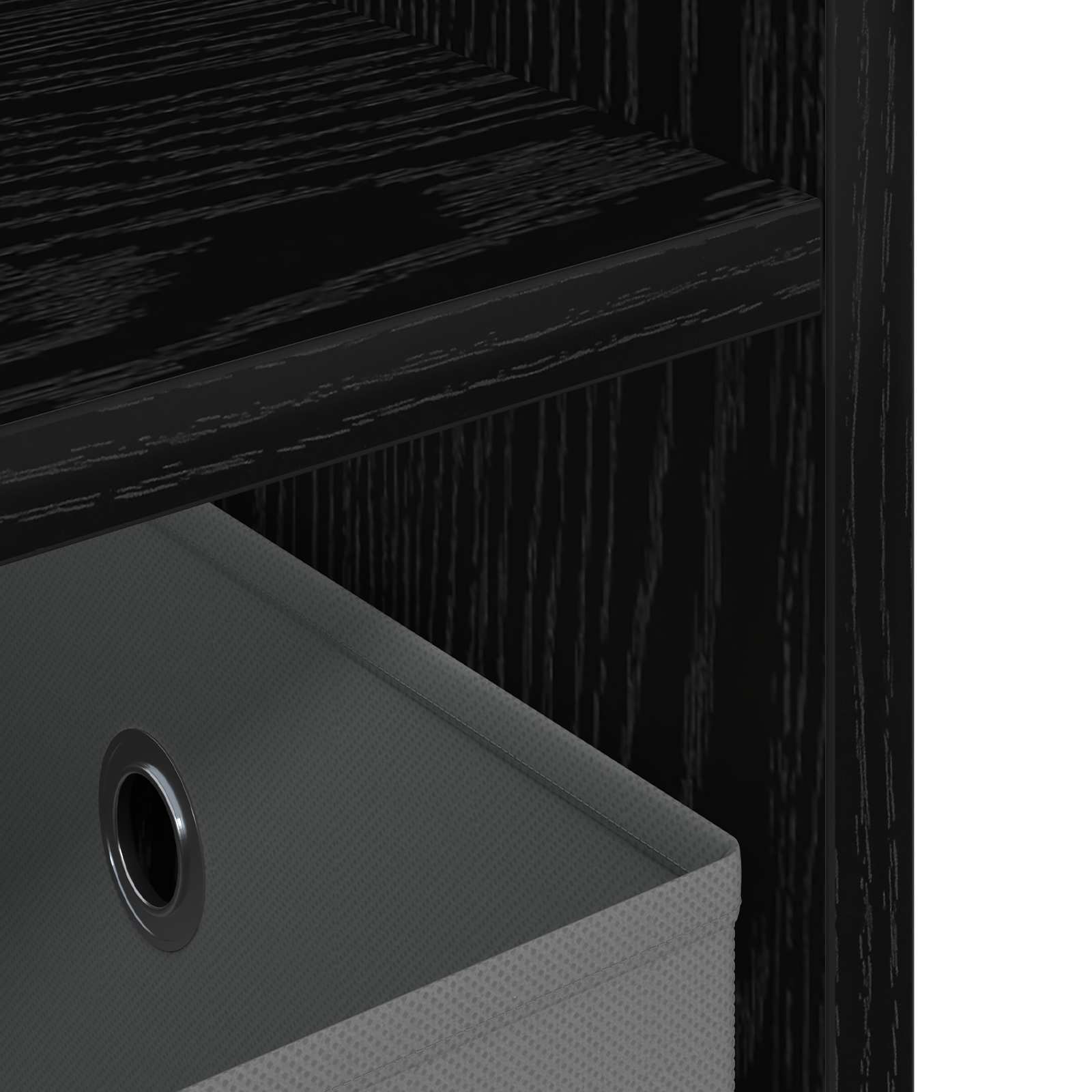 Stalak za TV s ladicama Crni hrast 79 x 40 x 48 cm
