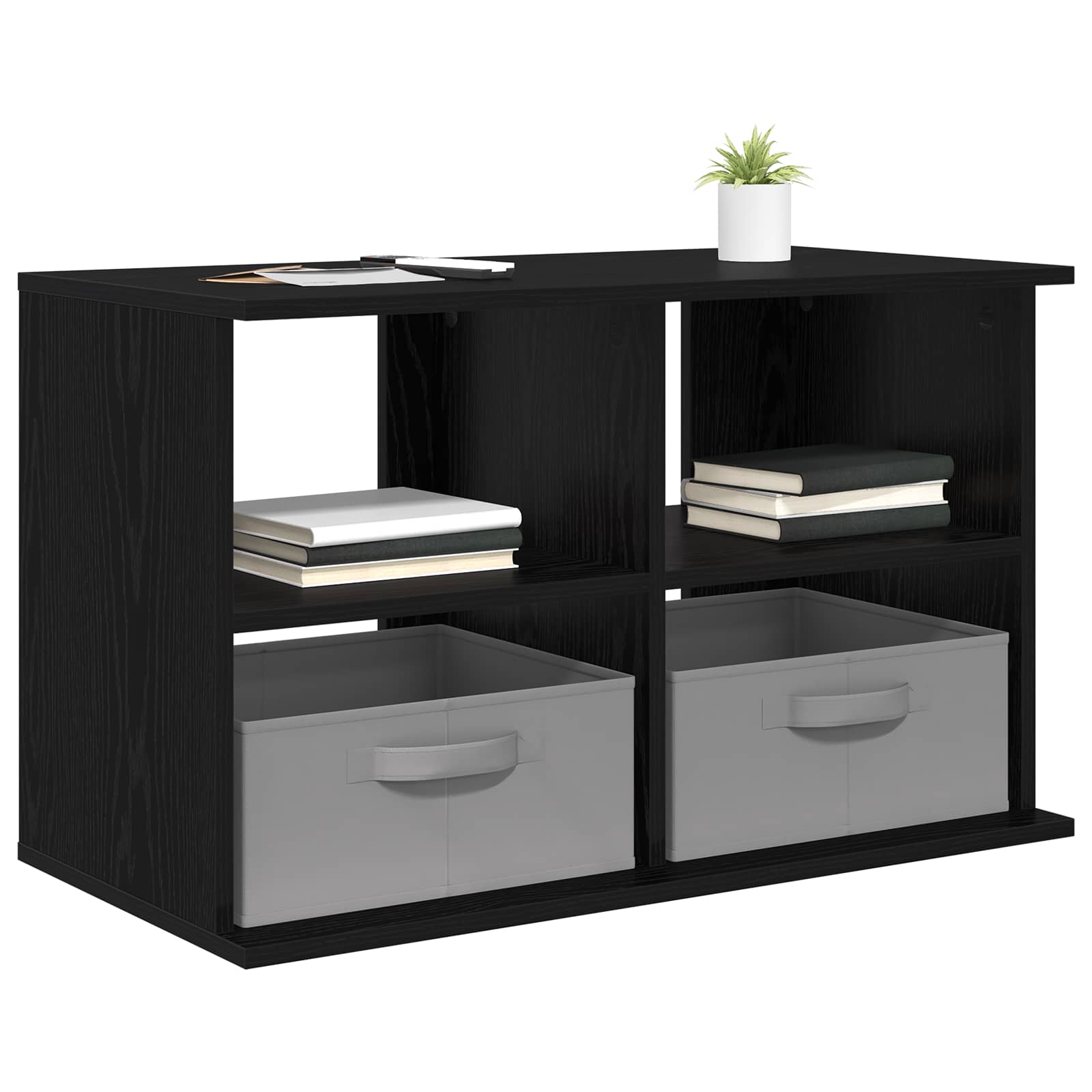 Stalak za TV s ladicama Crni hrast 79 x 40 x 48 cm