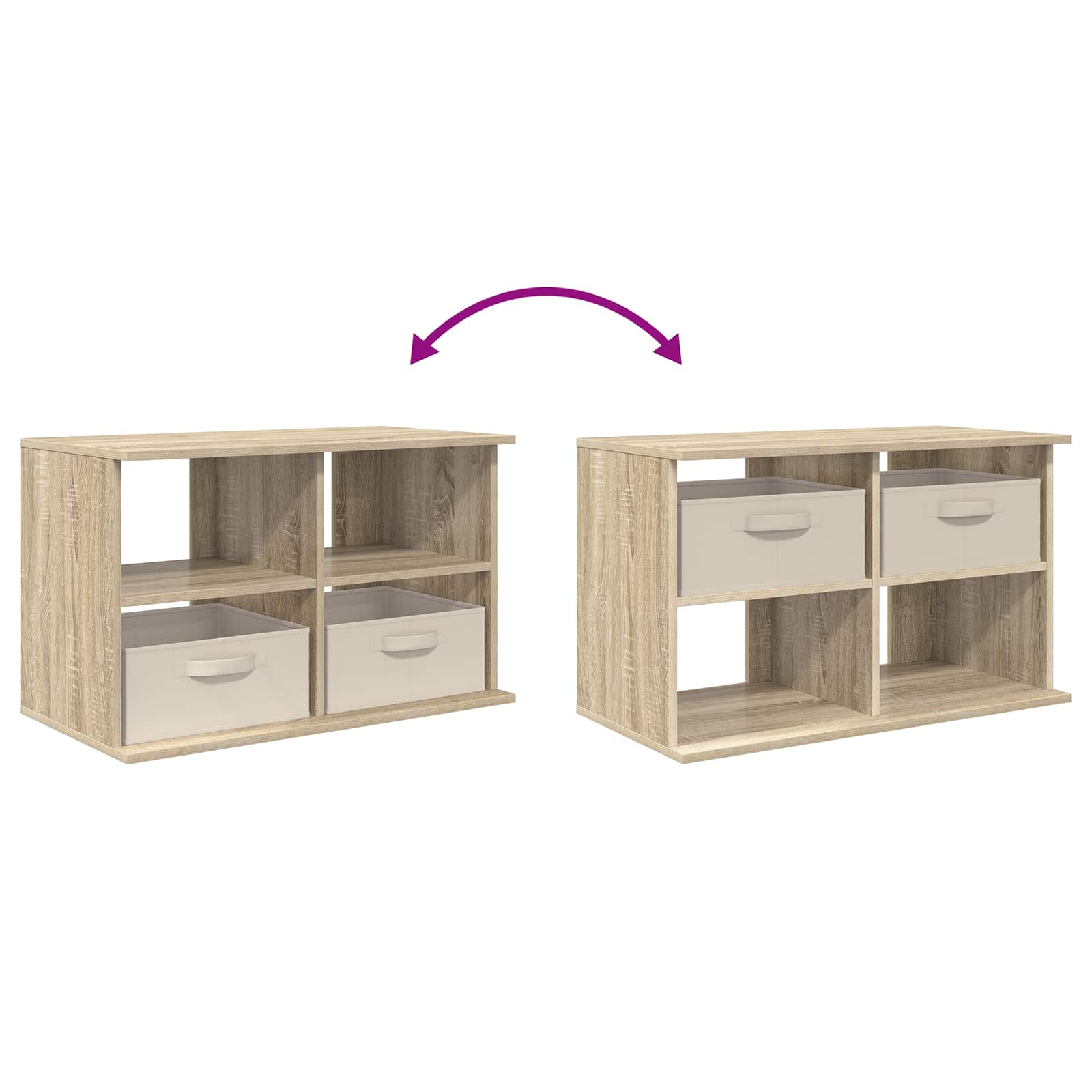 Stalak za TV s ladicama Sonoma hrast 79 x 40 x 48 cm