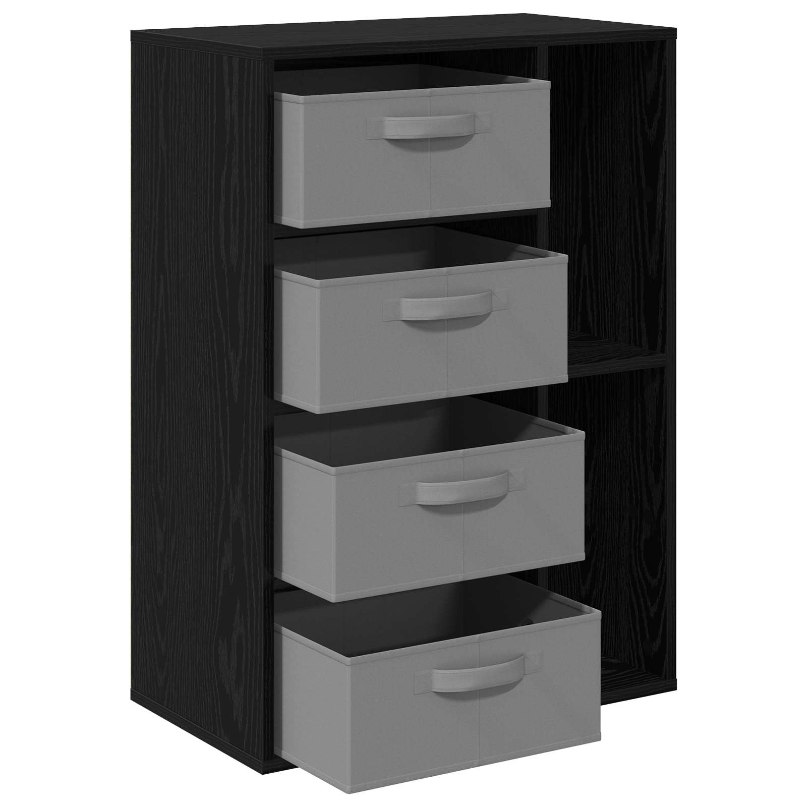 Kreveta s ladicama Crni hrast 60 x 33,5 x 84 cm