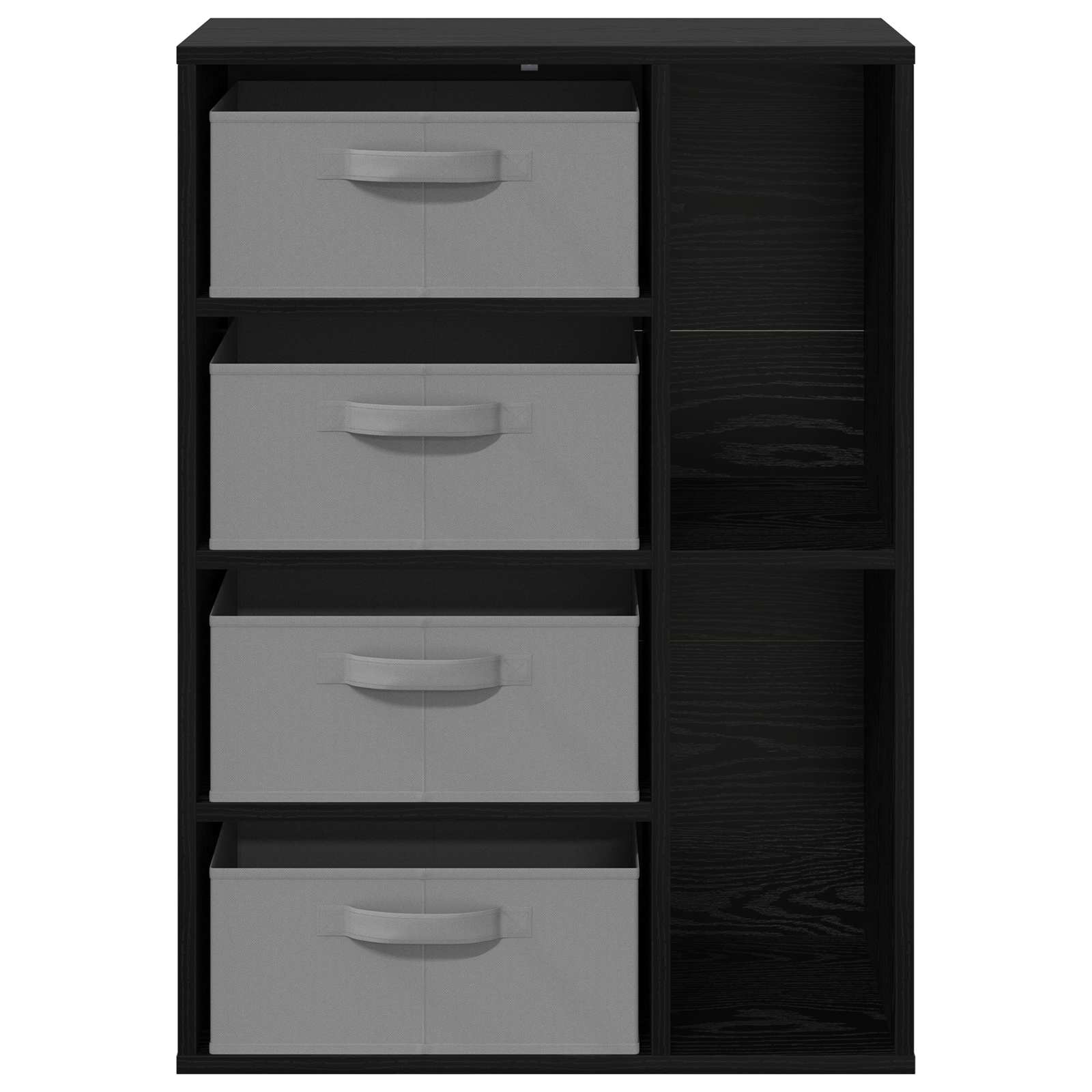 Kreveta s ladicama Crni hrast 60 x 33,5 x 84 cm