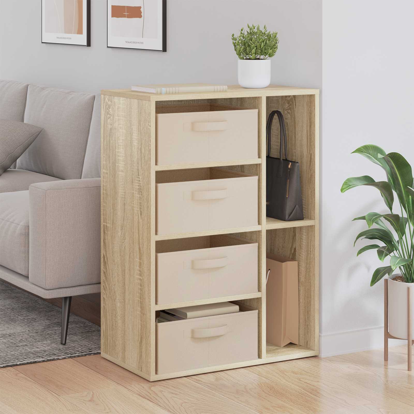 Kreveta s ladicama Sonoma hrast 60 x 33,5 x 84 cm