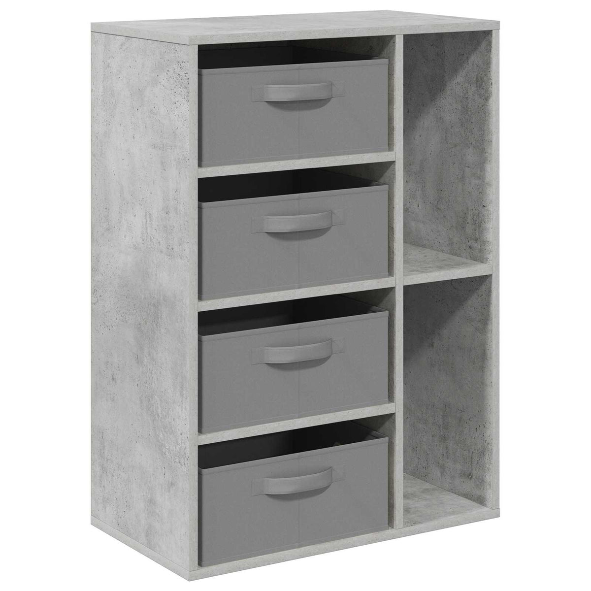 Kreveta s ladicama Betonski sivi 60 x 33,5 x 84 cm