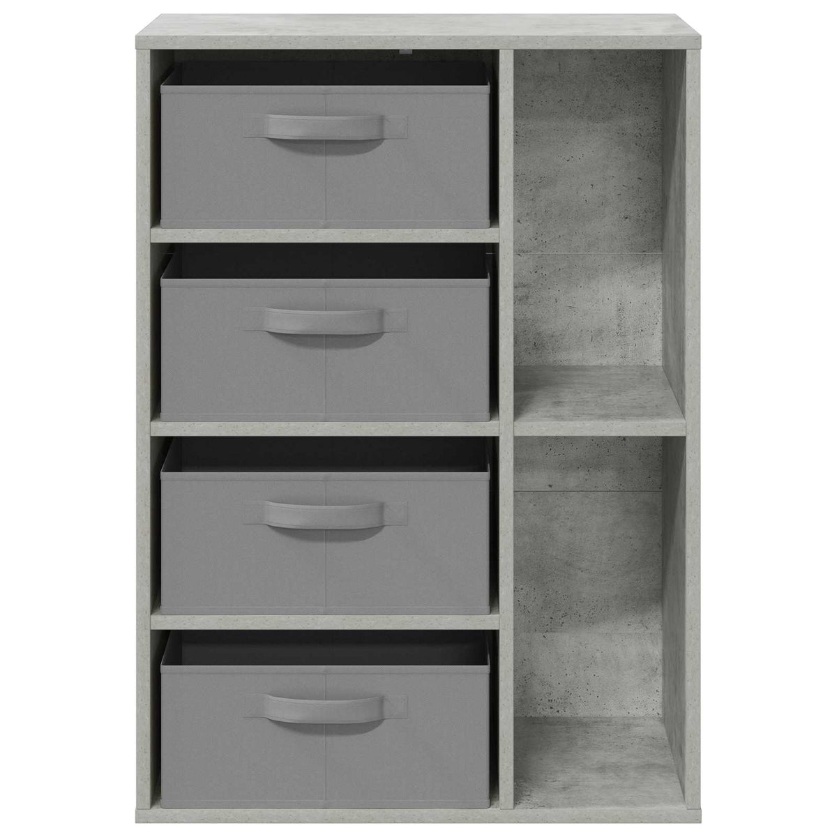 Kreveta s ladicama Betonski sivi 60 x 33,5 x 84 cm