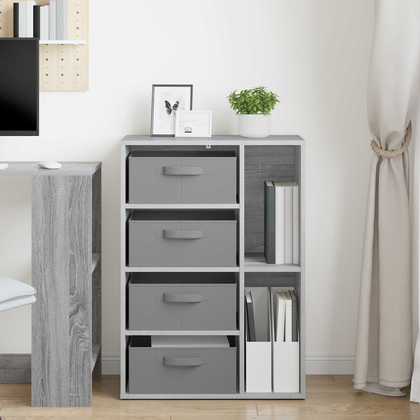 Kreveta s ladicama Siva Sonoma 60 x 33,5 x 84 cm