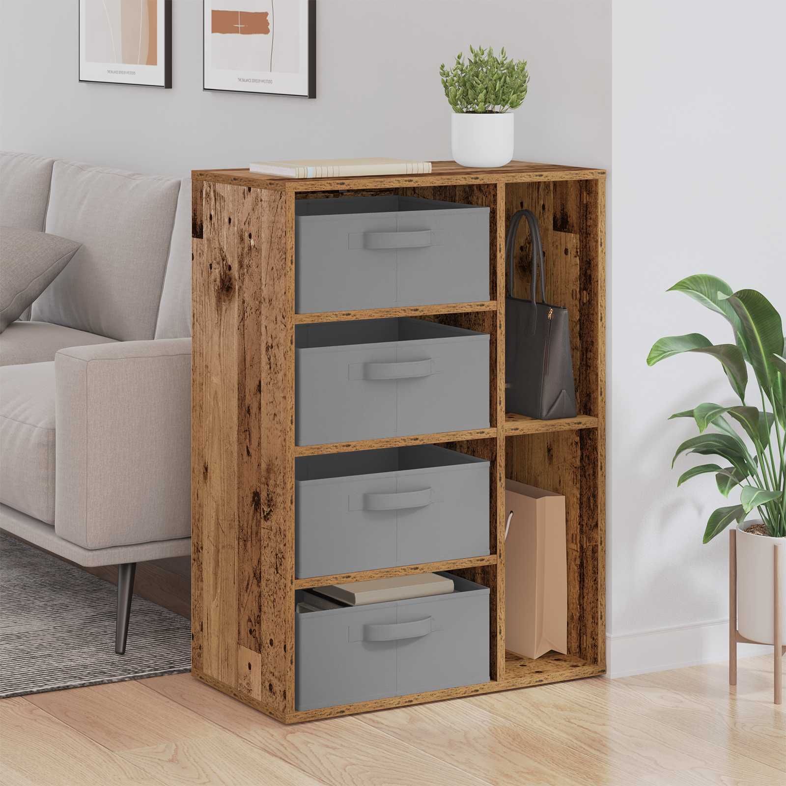 Kreveta s ladicama Staro drvo 60 x 33,5 x 84 cm