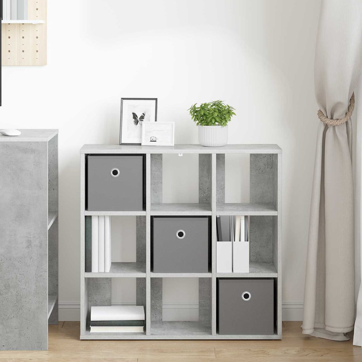 Kreveta s ladicama Betonski sivi 73,5 x 24 x 69,5 cm