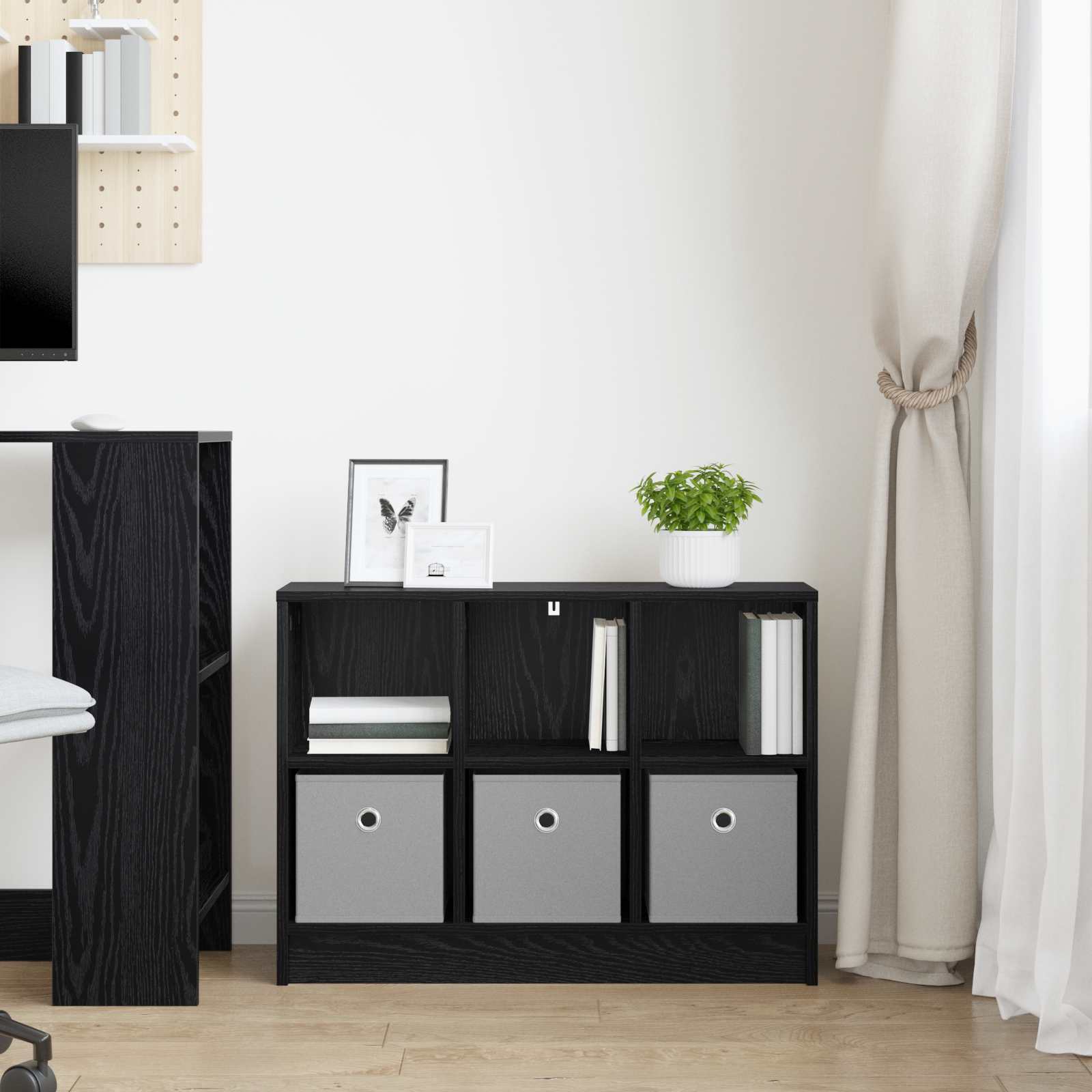 Kreveta s ladicama Crni hrast 73,5 x 22,5 x 53,5 cm