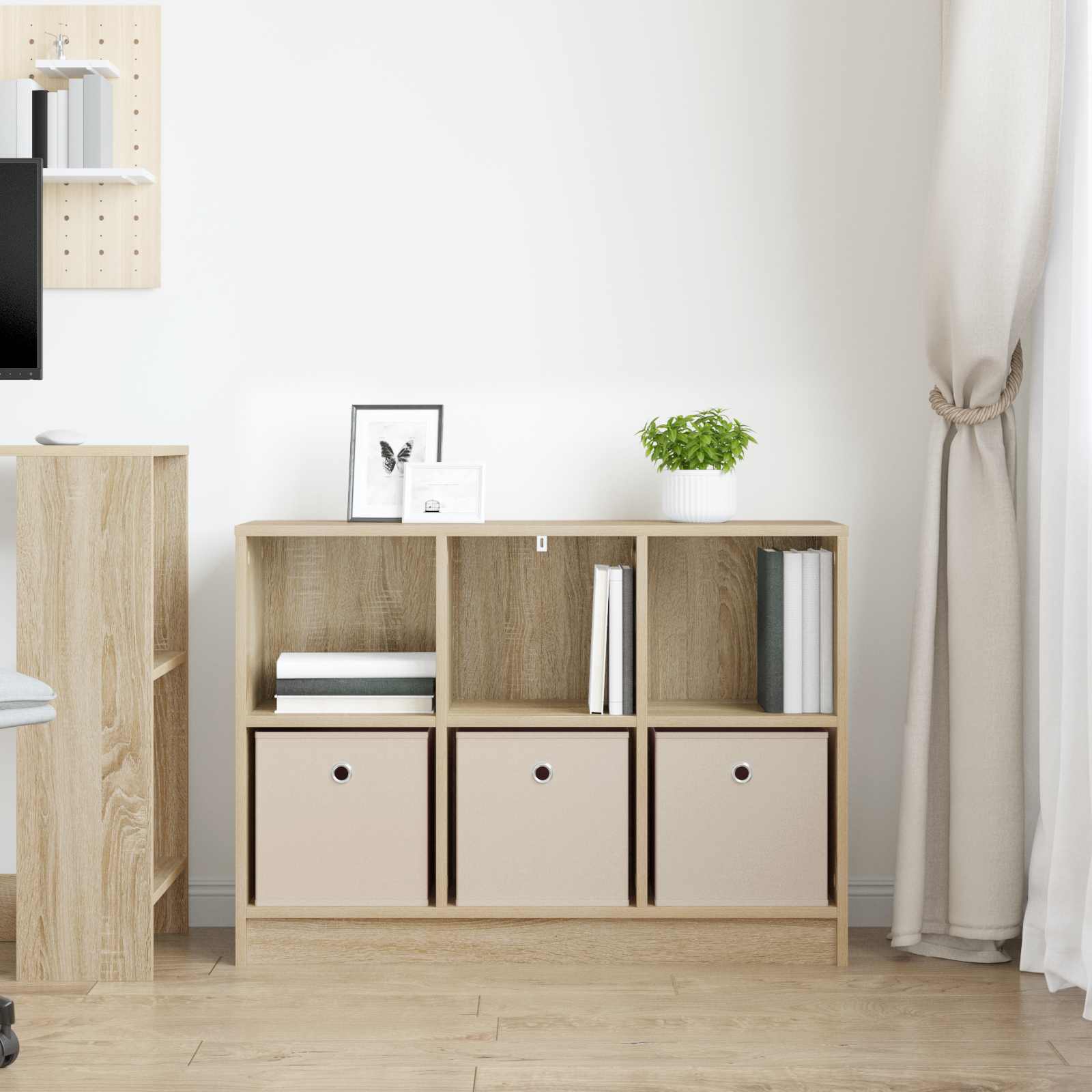 Kreveta s ladicama Sonoma hrast 88,5 x 27,5 x 63,5 cm