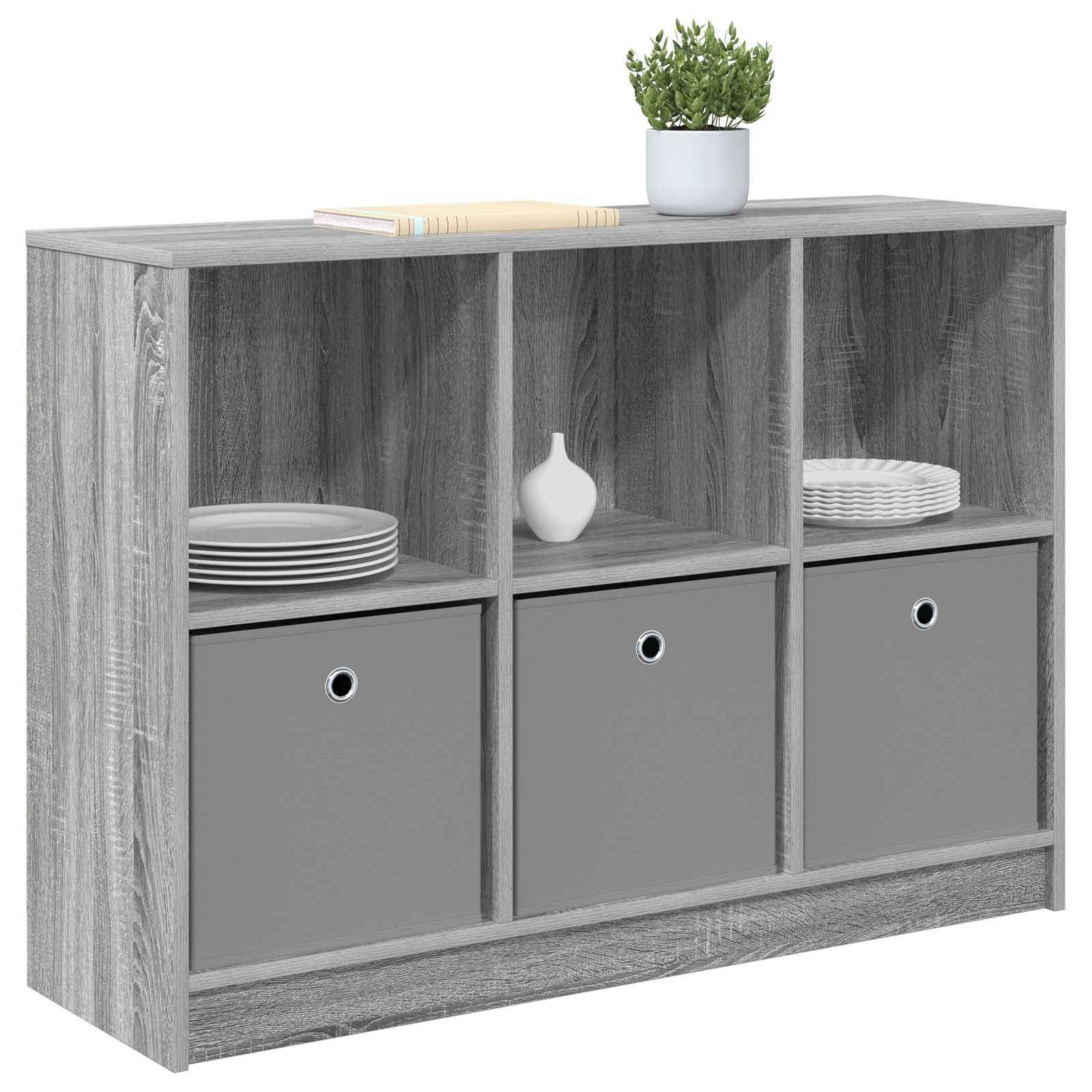 Kreveta s ladicama Siva Sonoma 102 x 32 x 73,5 cm