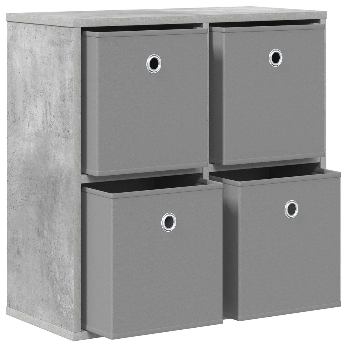 Kreveta s ladicama Betonski sivi 59,5 x 27 x 57 cm