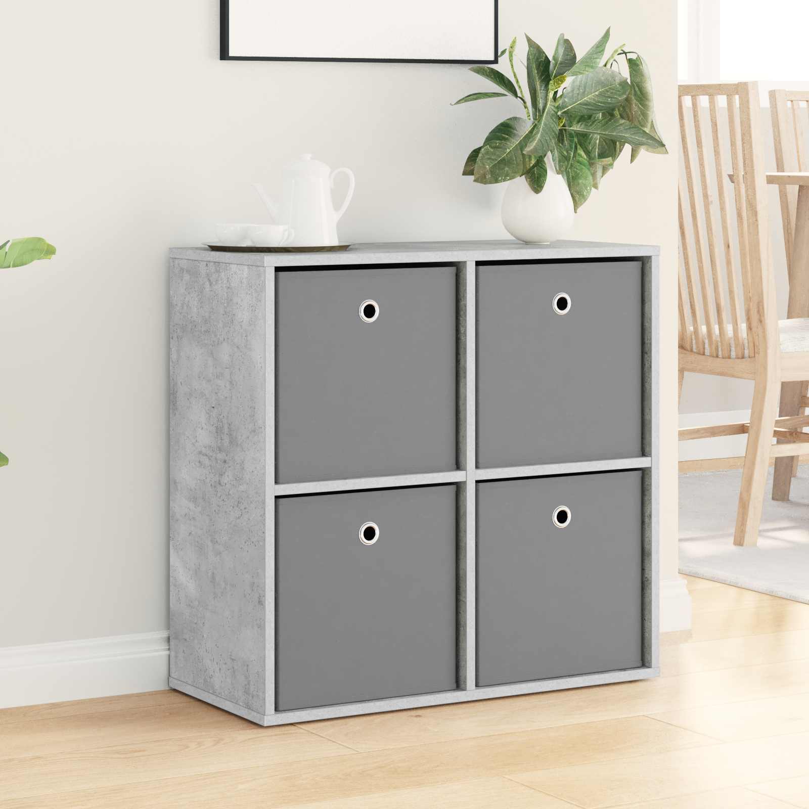 Kreveta s ladicama Betonski sivi 68,5 x 32 x 67 cm