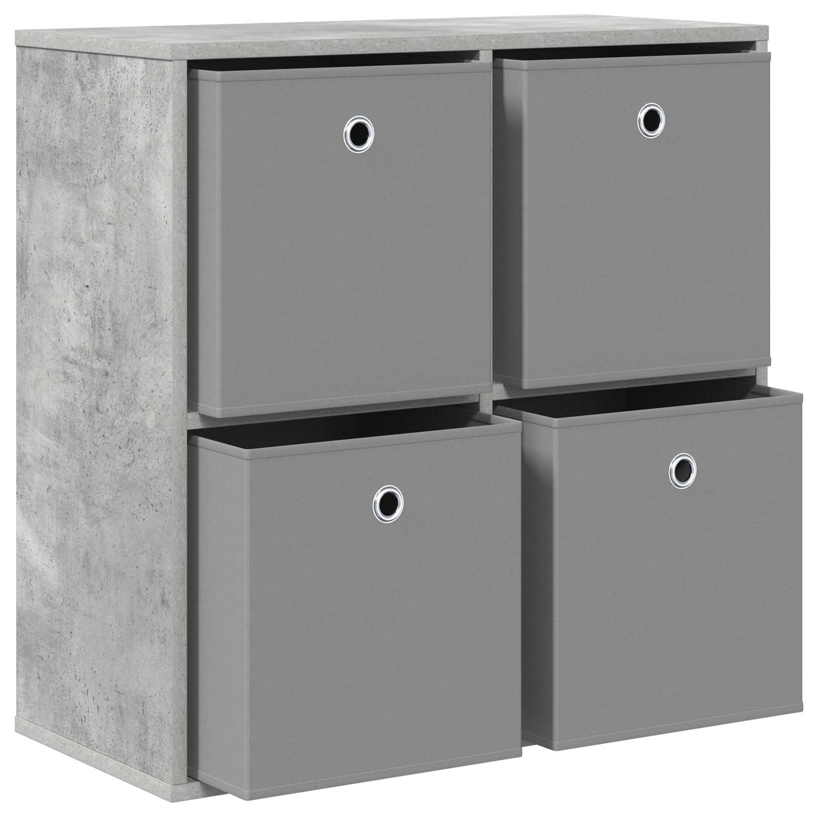 Kreveta s ladicama Betonski sivi 68,5 x 32 x 67 cm