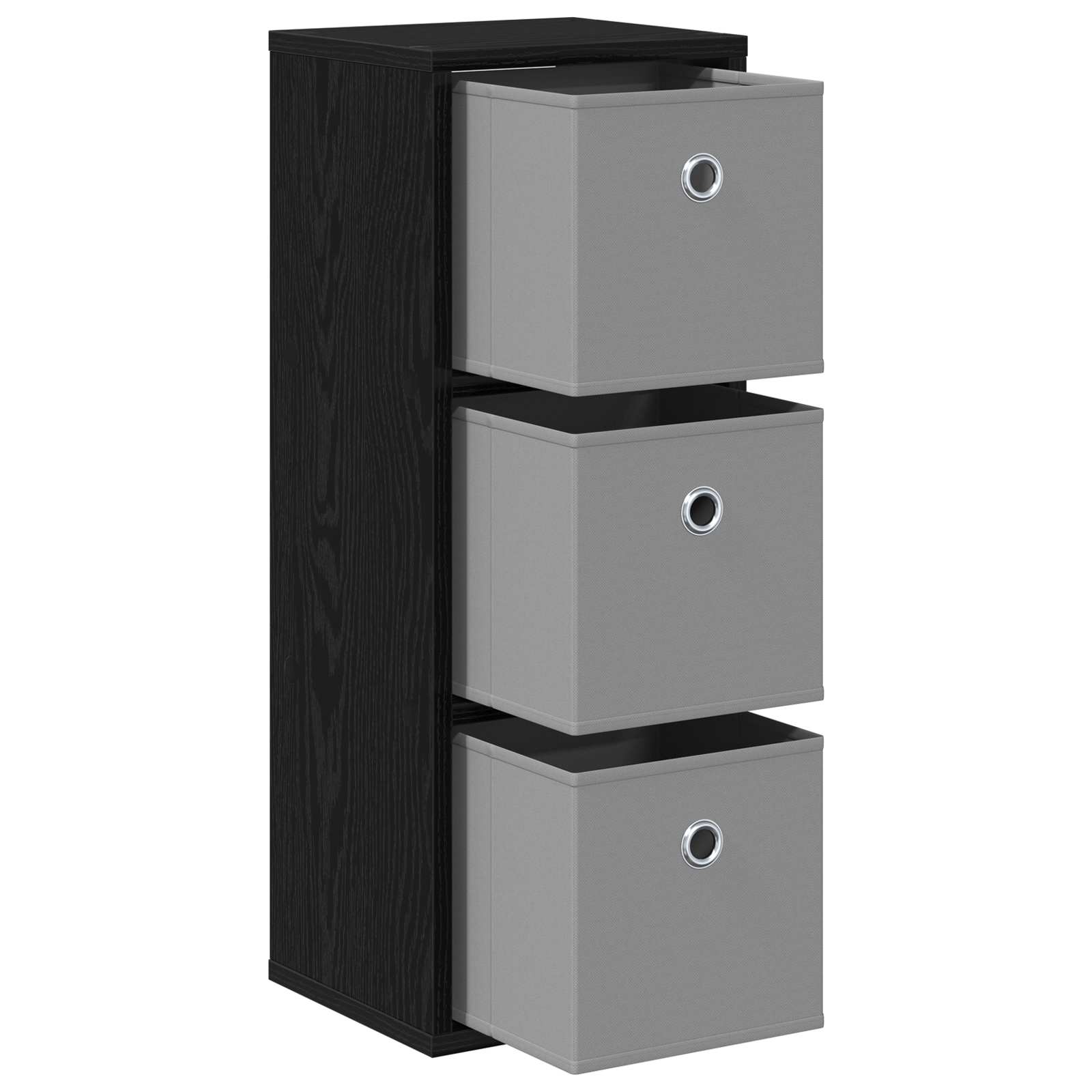 Kreveta s ladicama Crni hrast 25,5 x 22 x 69,5 cm