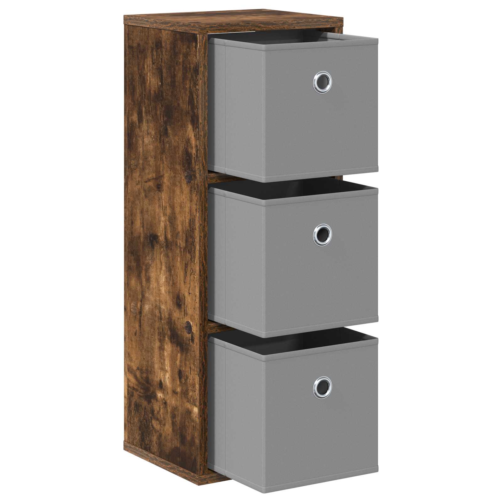 Kreveta s ladicama Dimljeni hrast 25,5 x 22 x 69,5 cm