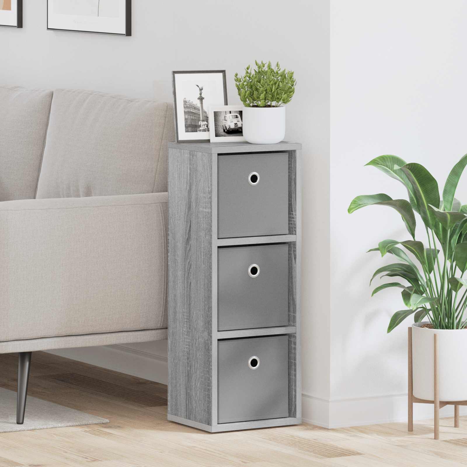 Kreveta s ladicama Siva Sonoma 25,5 x 22 x 69,5 cm
