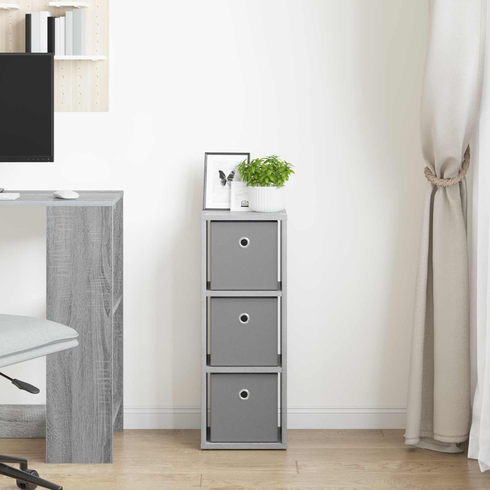 Kreveta s ladicama Siva Sonoma 25,5 x 22 x 69,5 cm