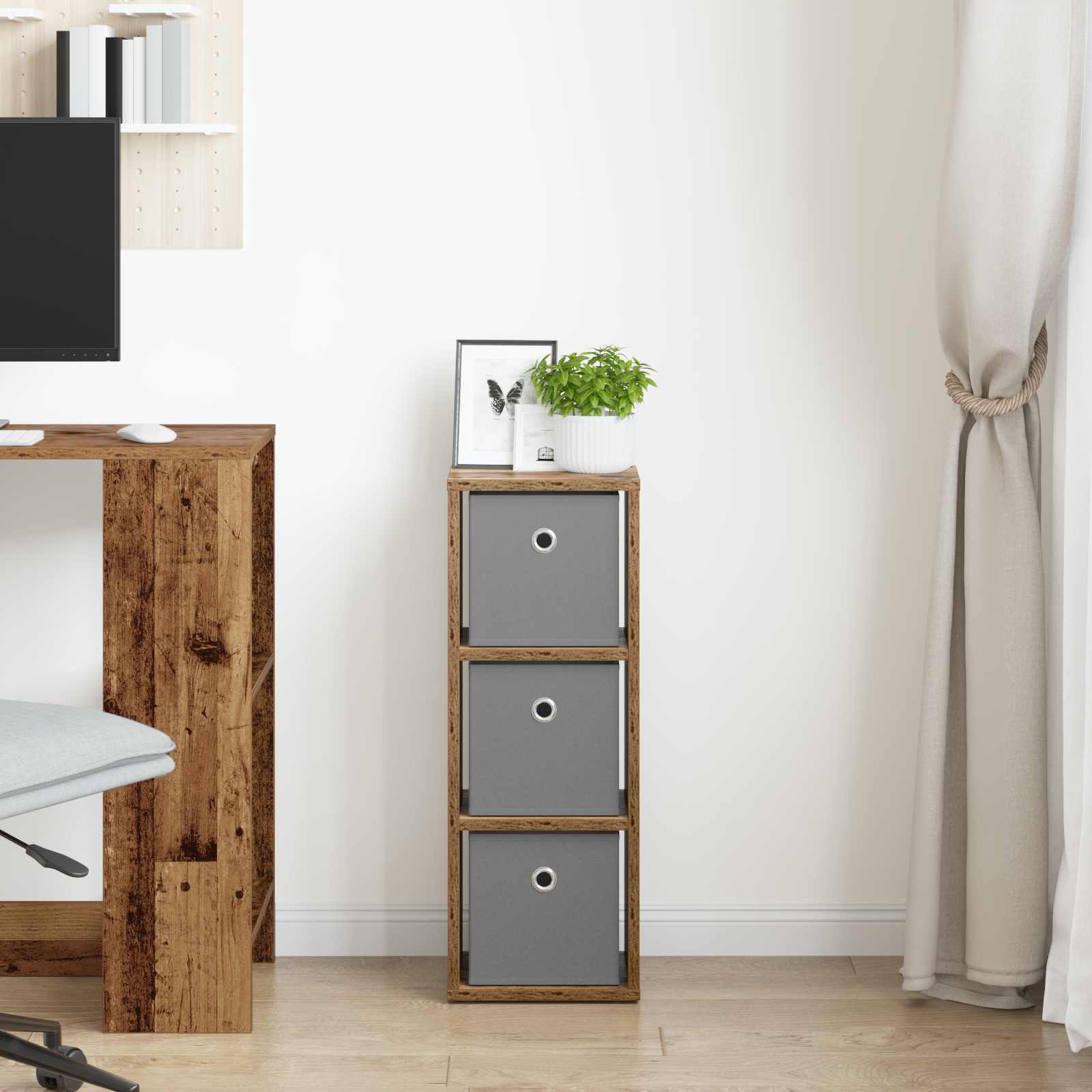 Kreveta s ladicama Staro drvo 25,5 x 22 x 69,5 cm