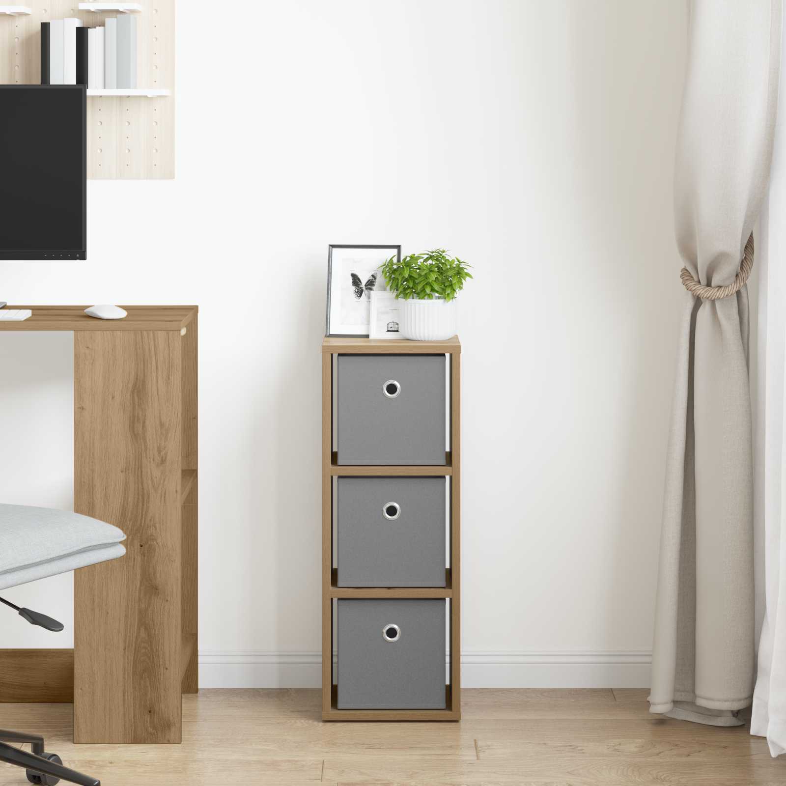 Kreveta s ladicama Umjetnički hrast 25,5 x 22 x 69,5 cm