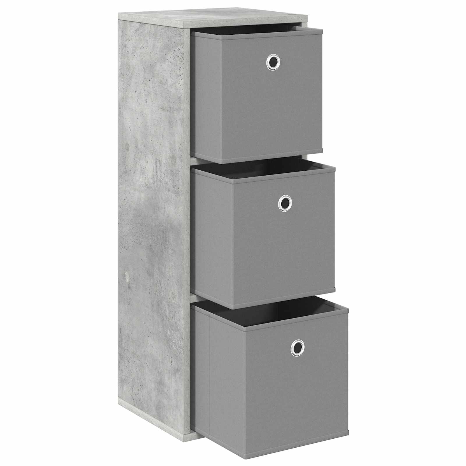Kreveta s ladicama Betonski sivi 30,5 x 27 x 84,5 cm