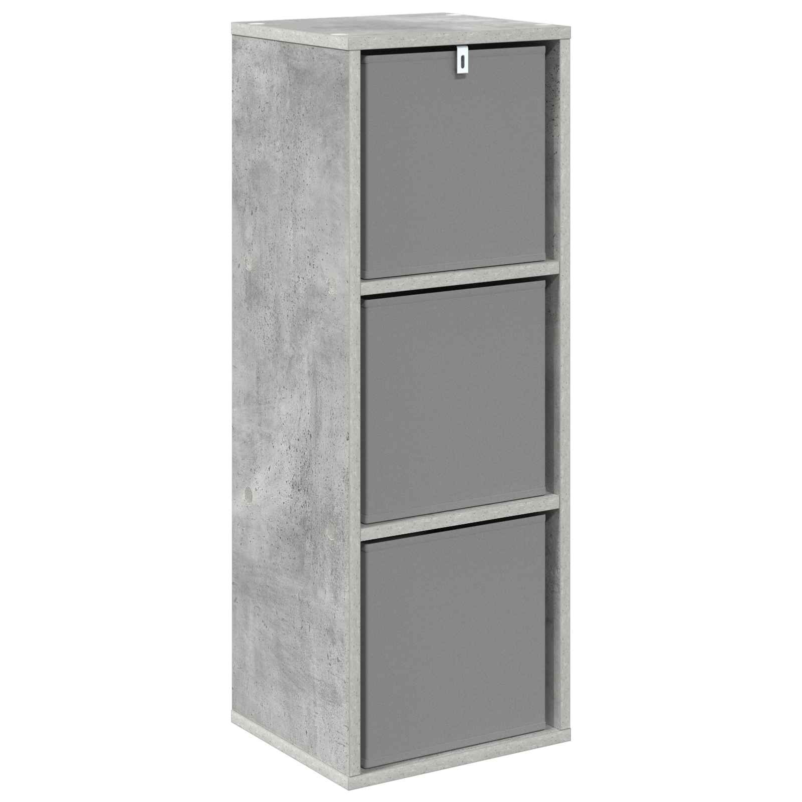 Kreveta s ladicama Betonski sivi 30,5 x 27 x 84,5 cm