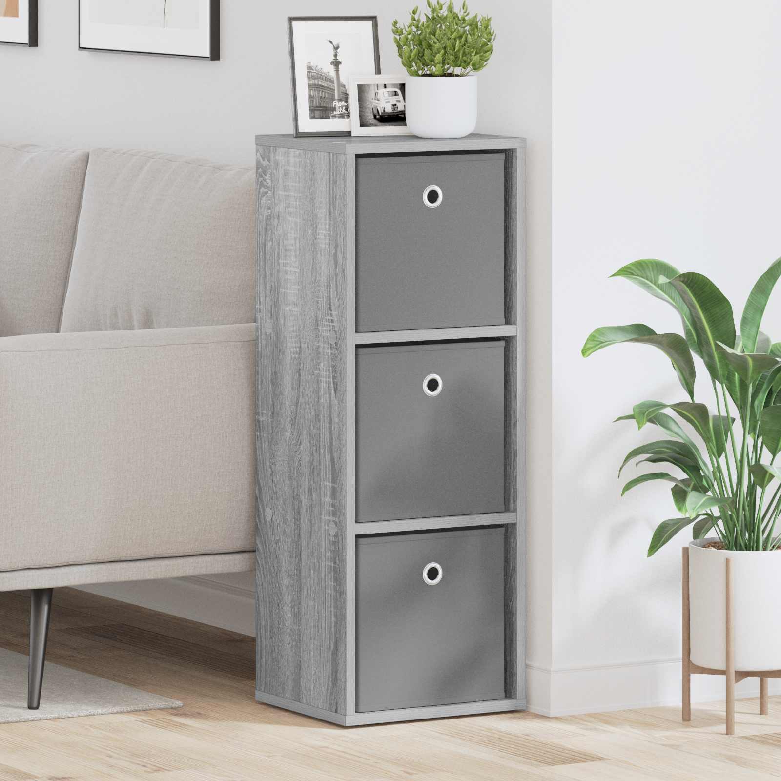 Kreveta s ladicama Siva Sonoma 30,5 x 27 x 84,5 cm