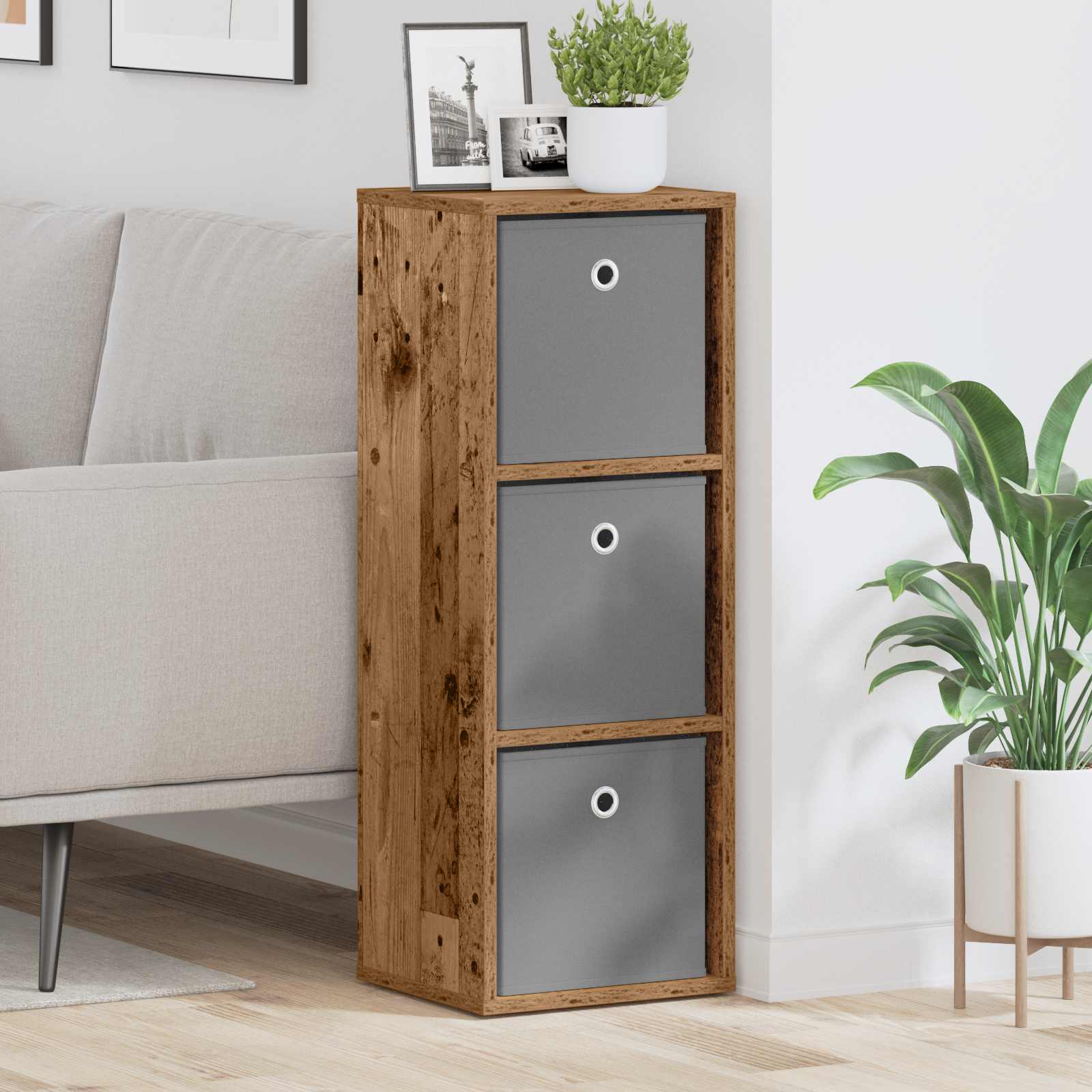 Kreveta s ladicama Staro drvo 30,5 x 27 x 84,5 cm