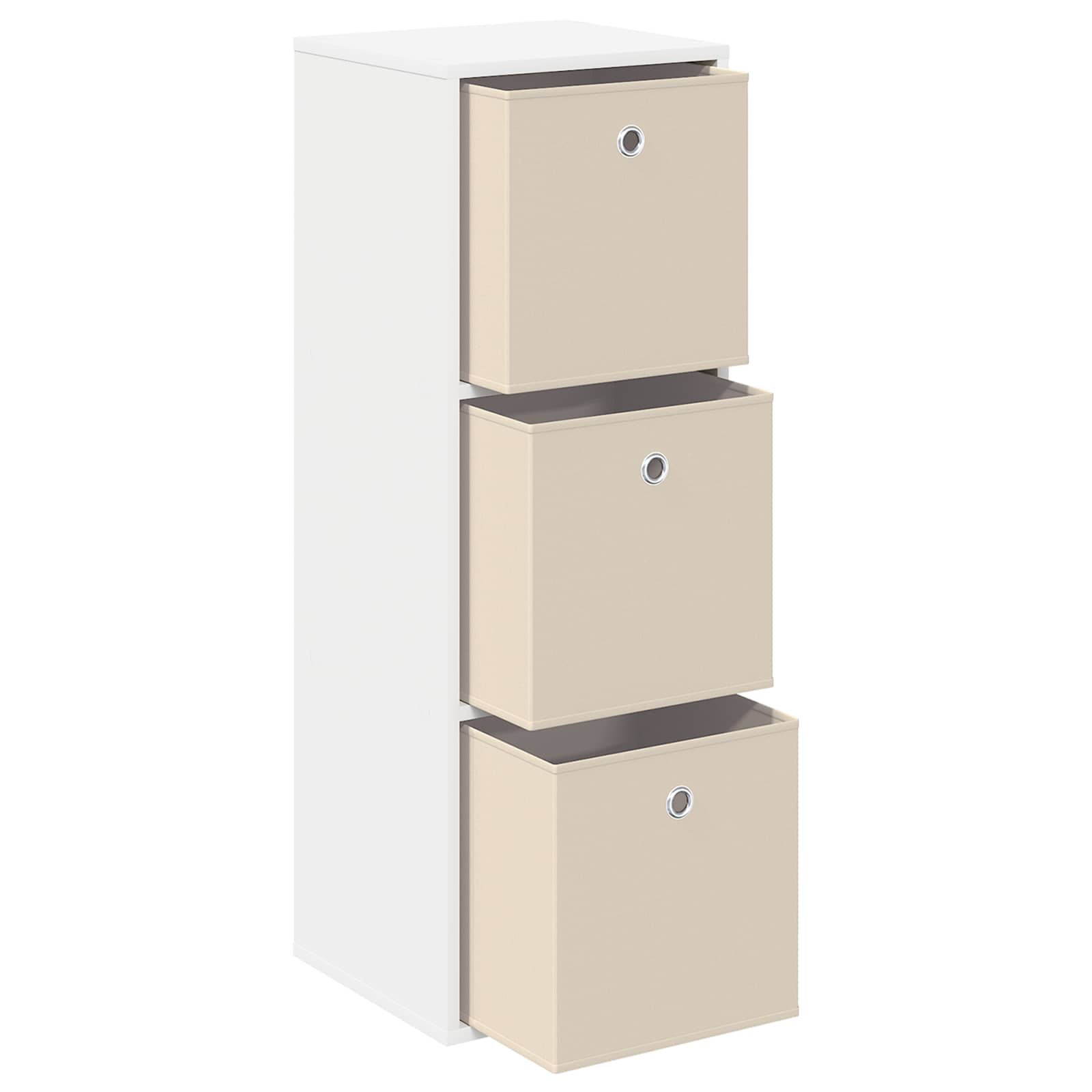 Kreveta s ladicama Bijelo 35 x 32 x 99,5 cm