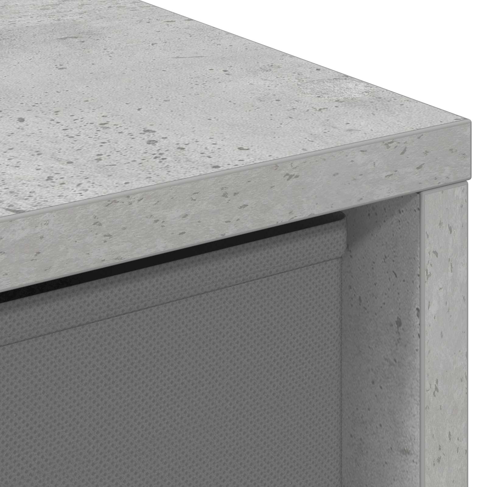 Kreveta s ladicama Betonski sivi 35 x 32 x 99,5 cm