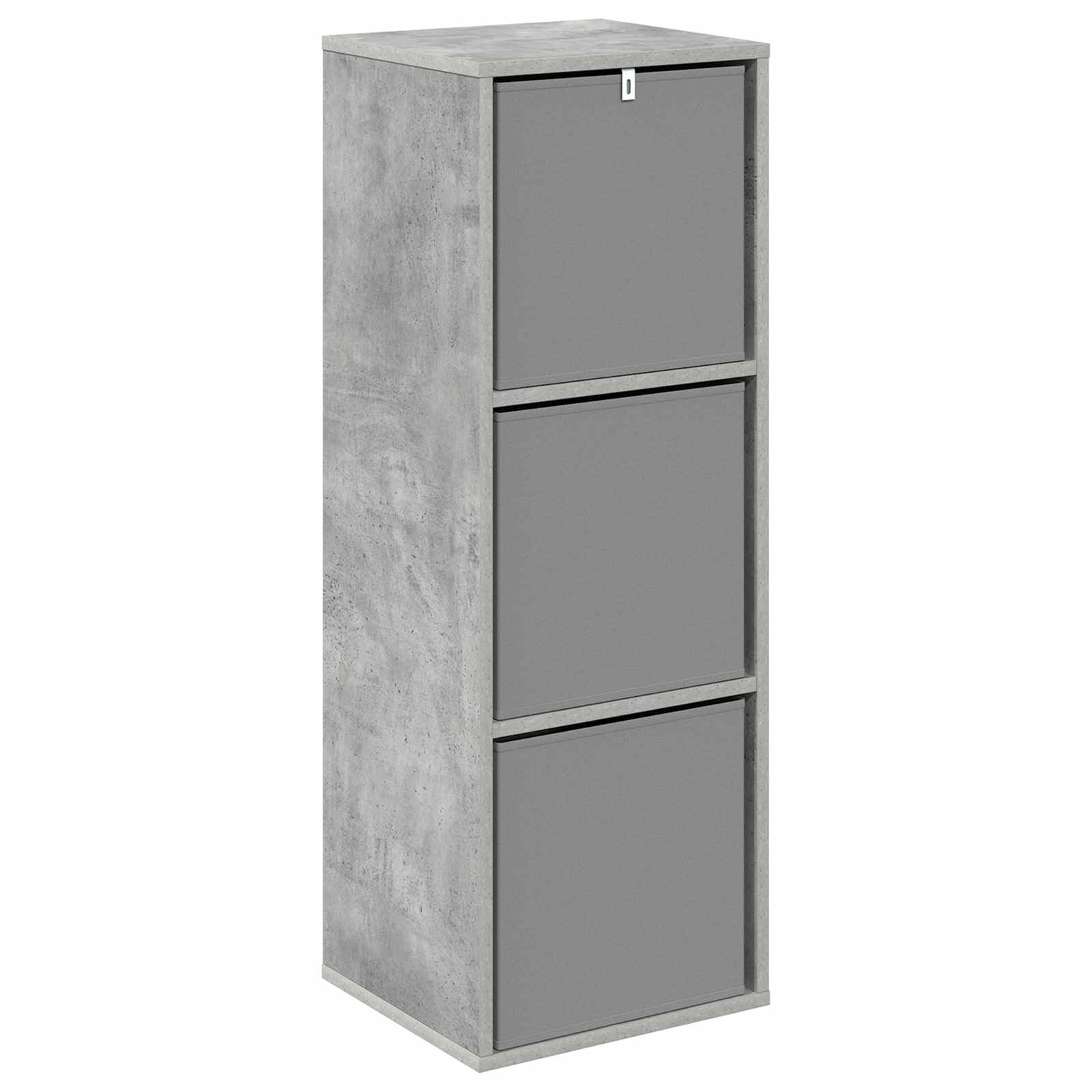 Kreveta s ladicama Betonski sivi 35 x 32 x 99,5 cm