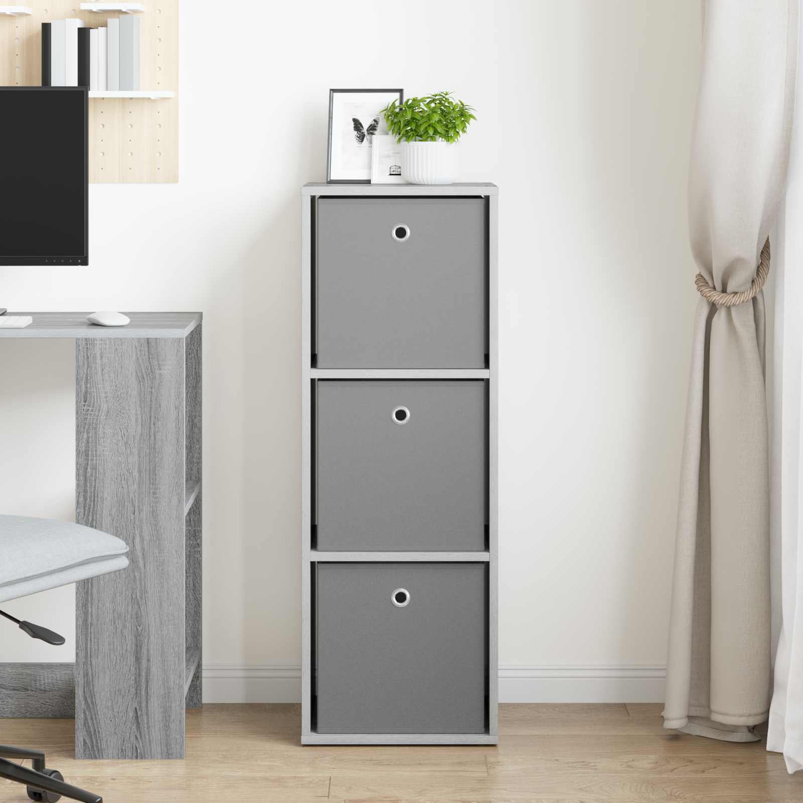 Kreveta s ladicama Siva Sonoma 35 x 32 x 99,5 cm
