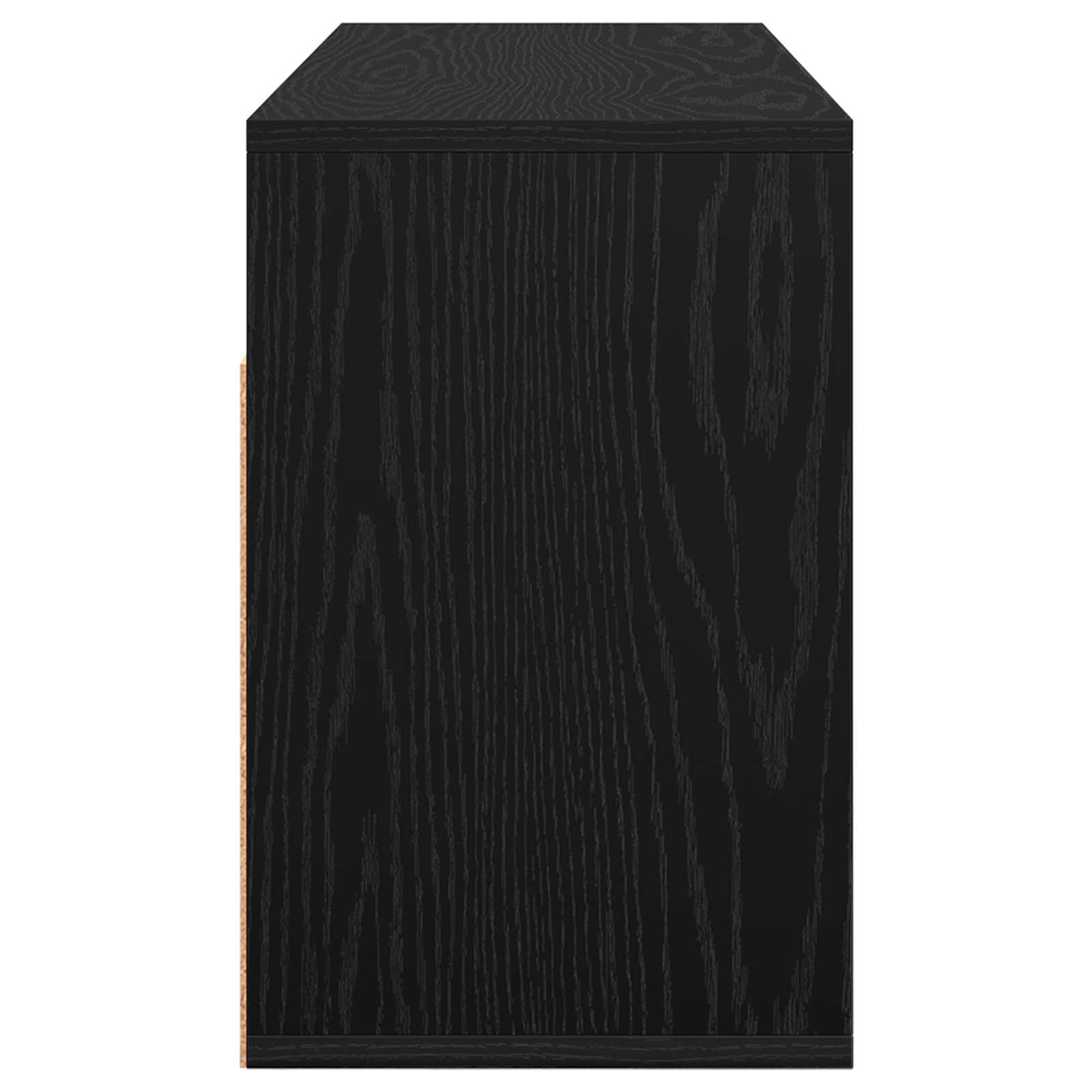 Nizak ormarić s ladicama Crni hrast 87 x 27,5 x 43 cm