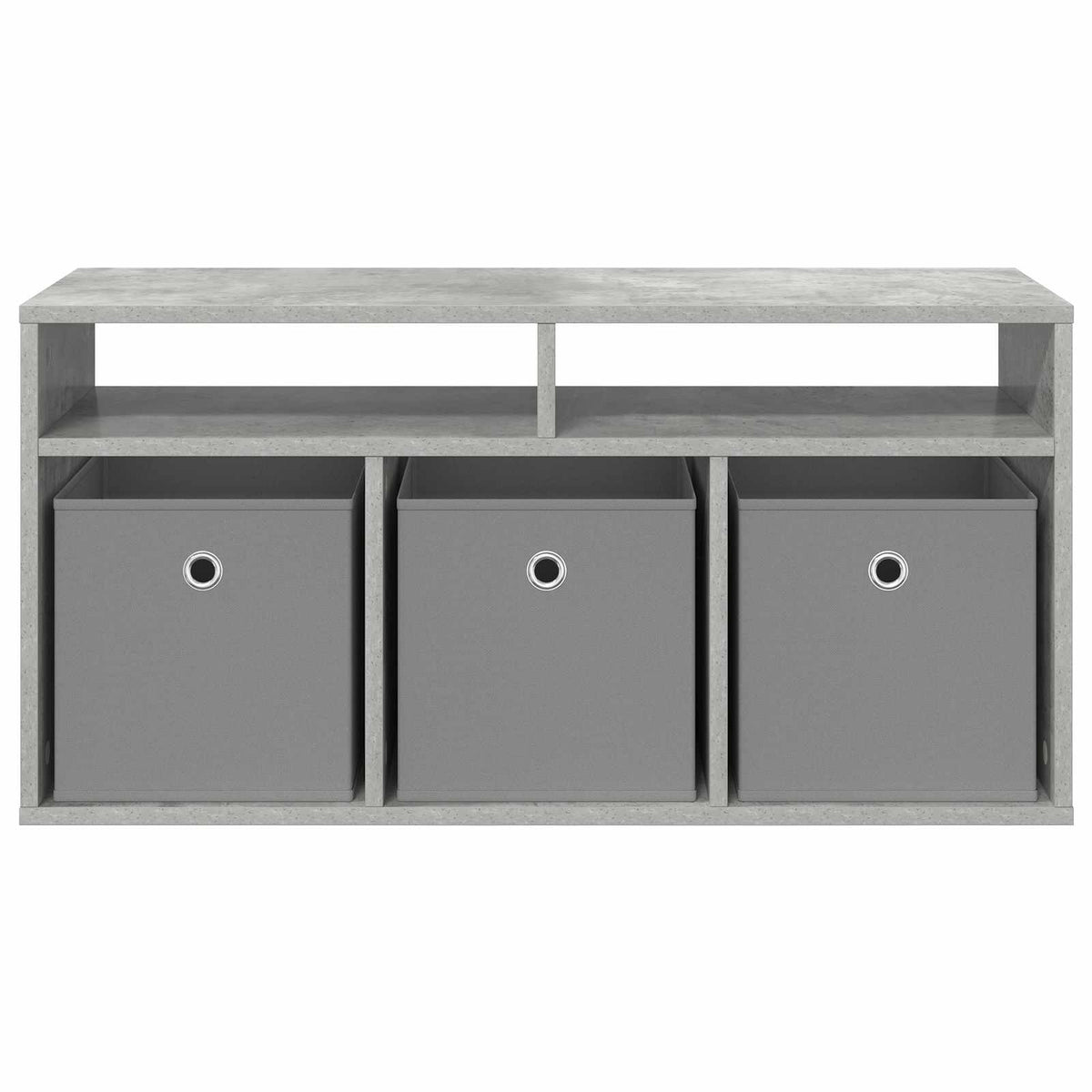 Nizak ormarić s ladicama Betonski sivi 87 x 27,5 x 43 cm