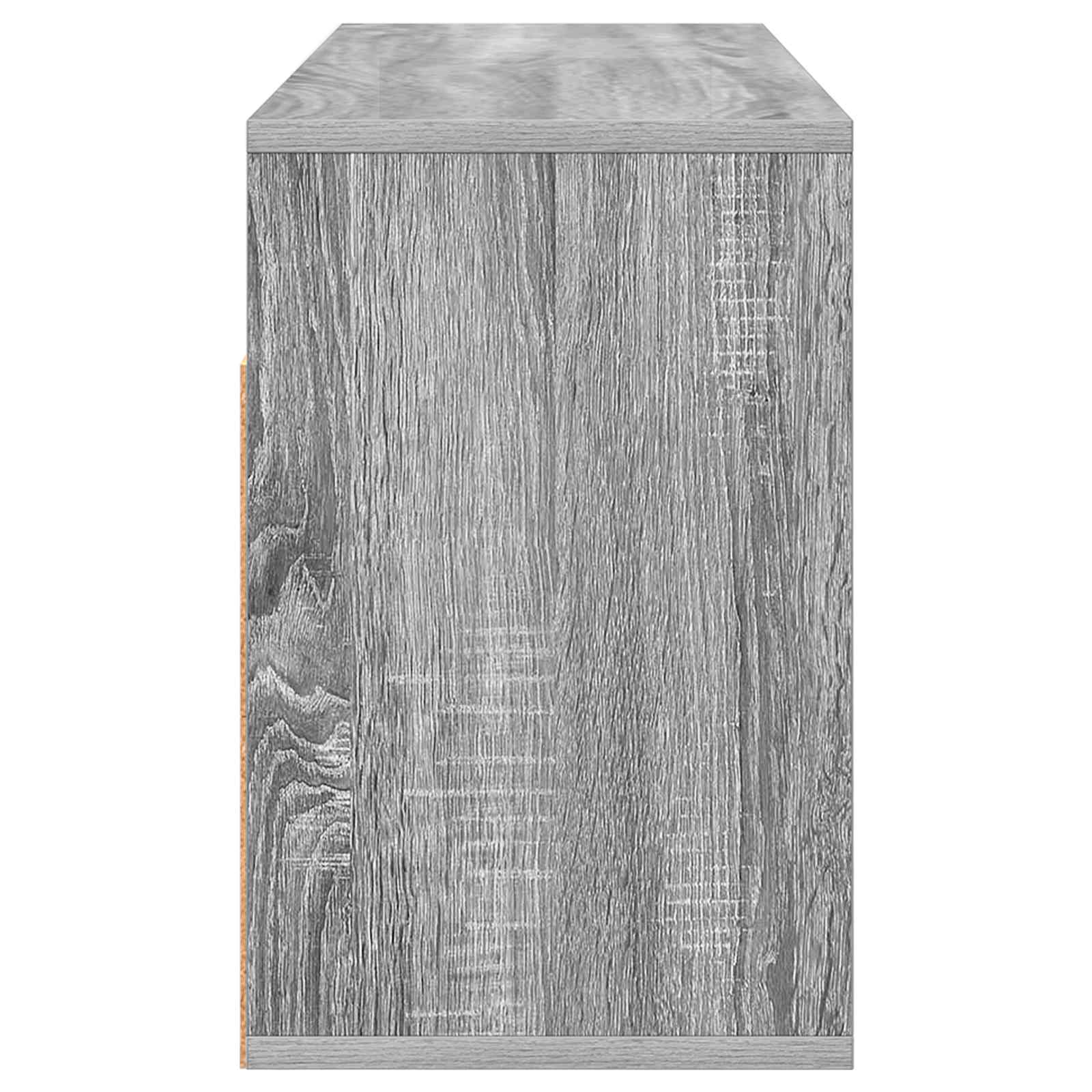 Nizak ormarić s ladicama Siva Sonoma 87 x 27,5 x 43 cm