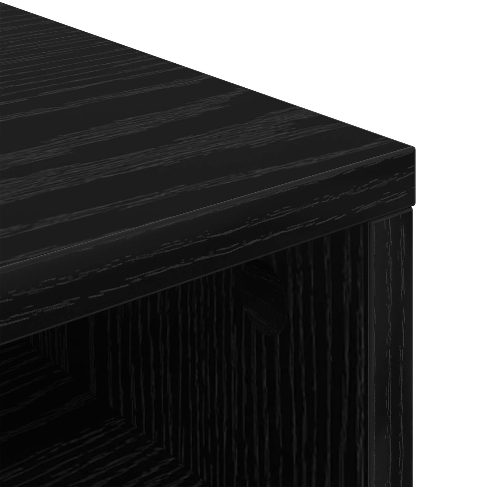 Nizak ormarić s ladicama Crni hrast 102 x 32 x 48,5 cm