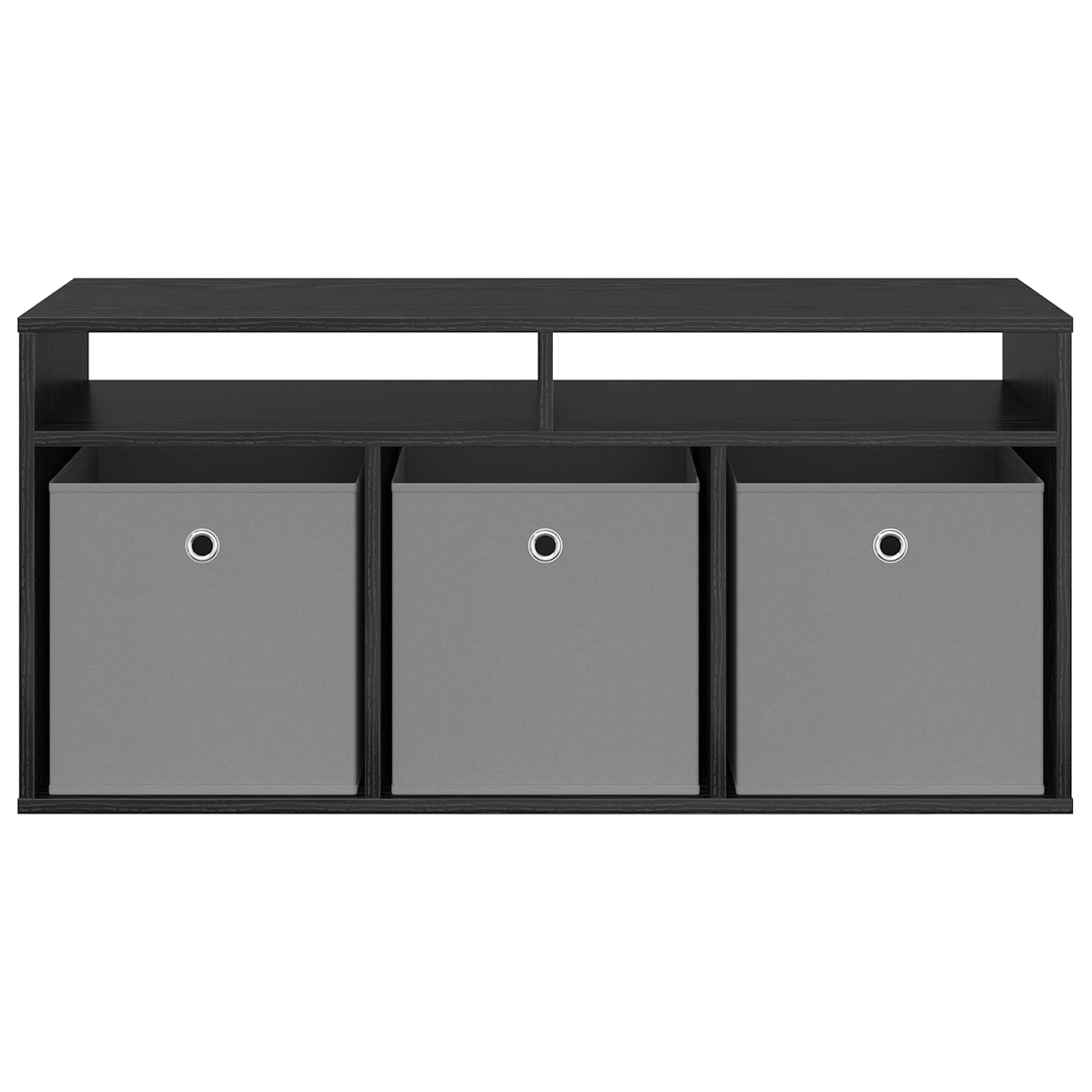 Nizak ormarić s ladicama Crni hrast 102 x 32 x 48,5 cm