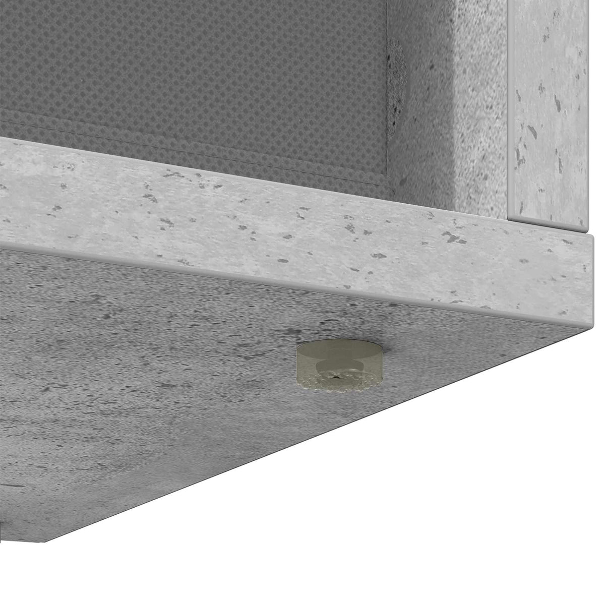 Nizak ormarić s ladicama Betonski sivi 102 x 32 x 48,5 cm