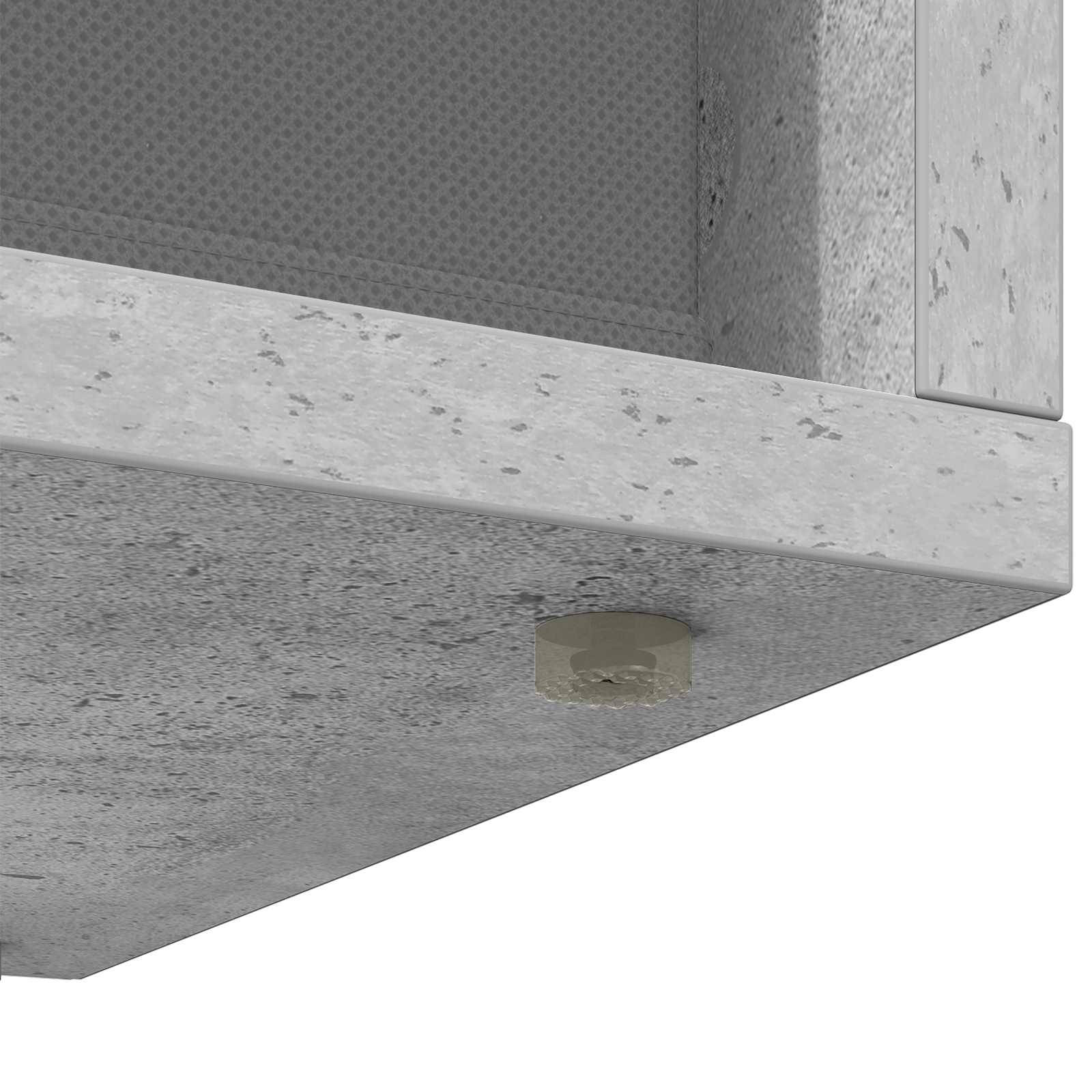 Nizak ormarić s ladicama Betonski sivi 102 x 32 x 48,5 cm