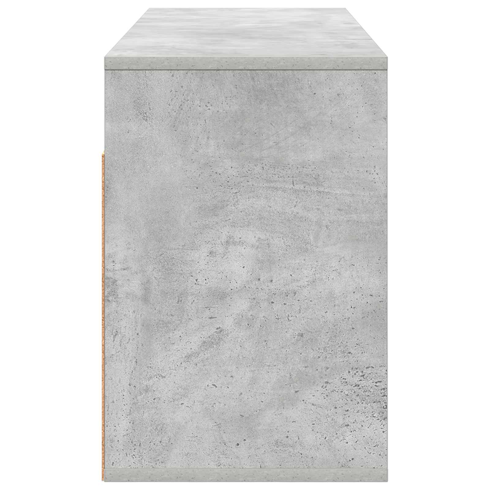 Nizak ormarić s ladicama Betonski sivi 102 x 32 x 48,5 cm