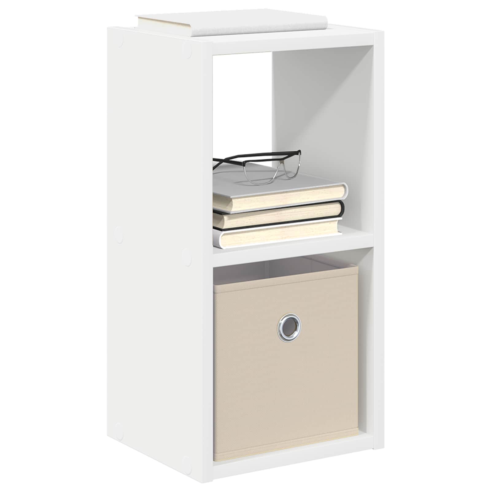 Noćni ormarić s ladicama 2 pcs Bijelo 25,5 x 22 x 49,5 cm