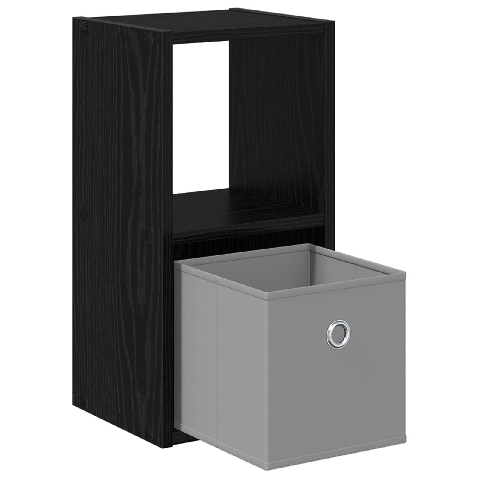 Noćni ormarić s ladicama 2 pcs Crni hrast 25,5 x 22 x 49,5 cm
