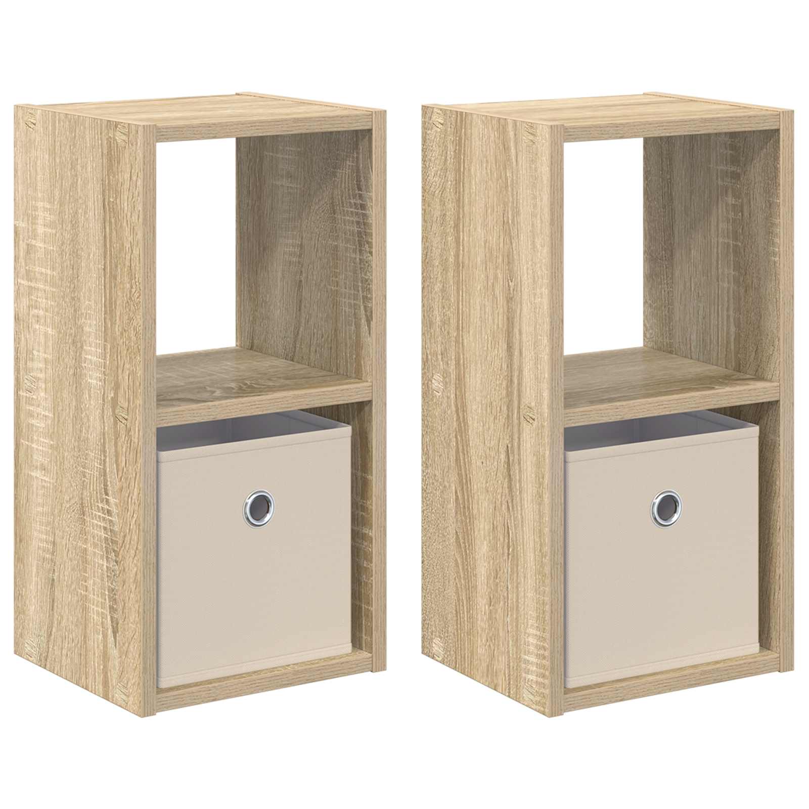 Noćni ormarić s ladicama 2 pcs Sonoma hrast 25,5 x 22 x 49,5 cm