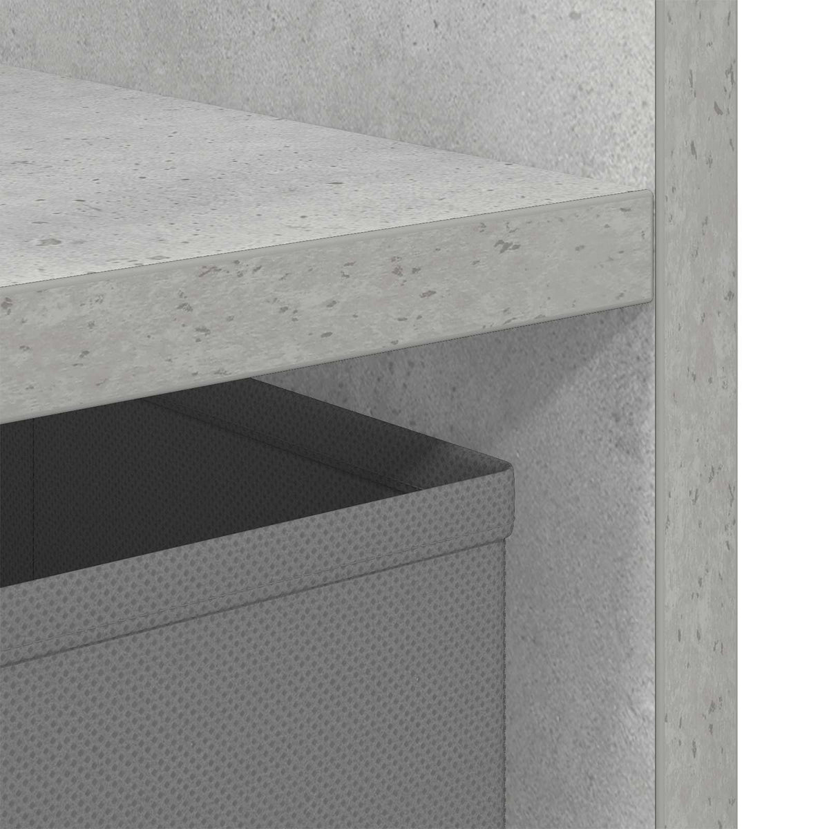 Noćni ormarić 2 pcs Betonski sivi 25,5 x 22 x 49,5 cm