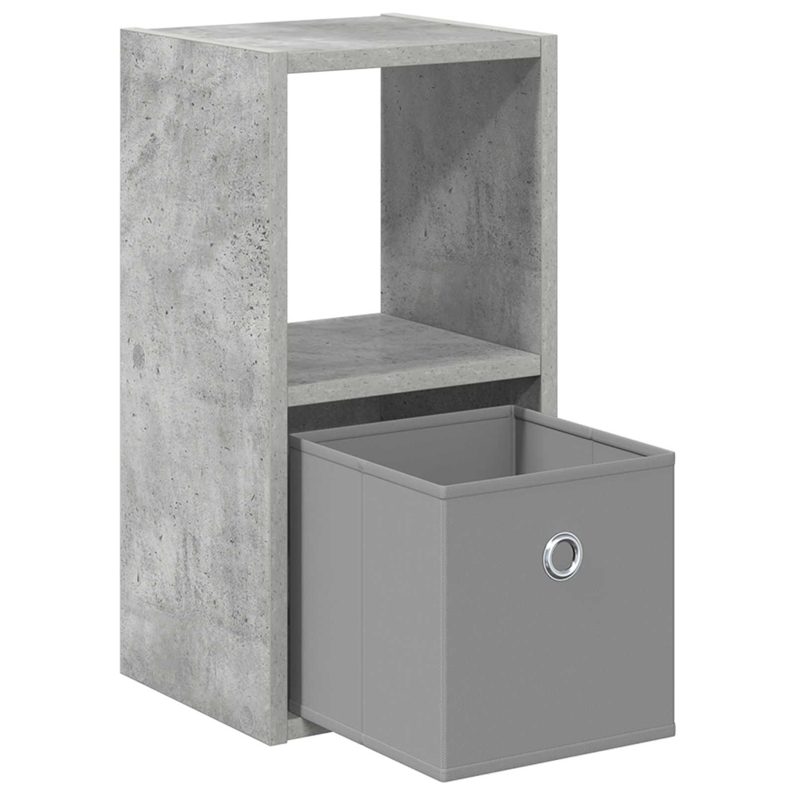 Noćni ormarić 2 pcs Betonski sivi 25,5 x 22 x 49,5 cm
